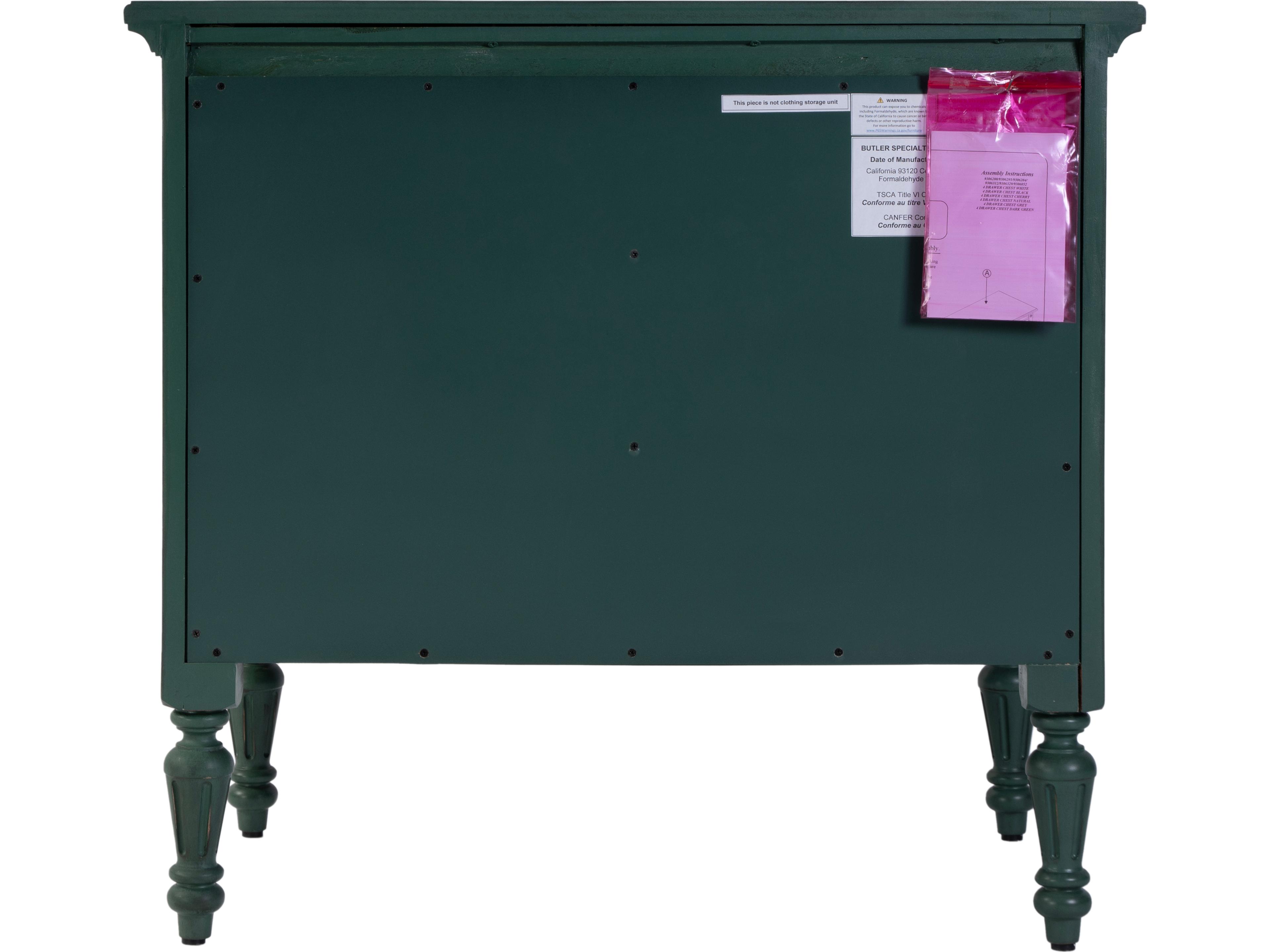 Butler Easterbrook Green Mahogany Wood Accent Chest