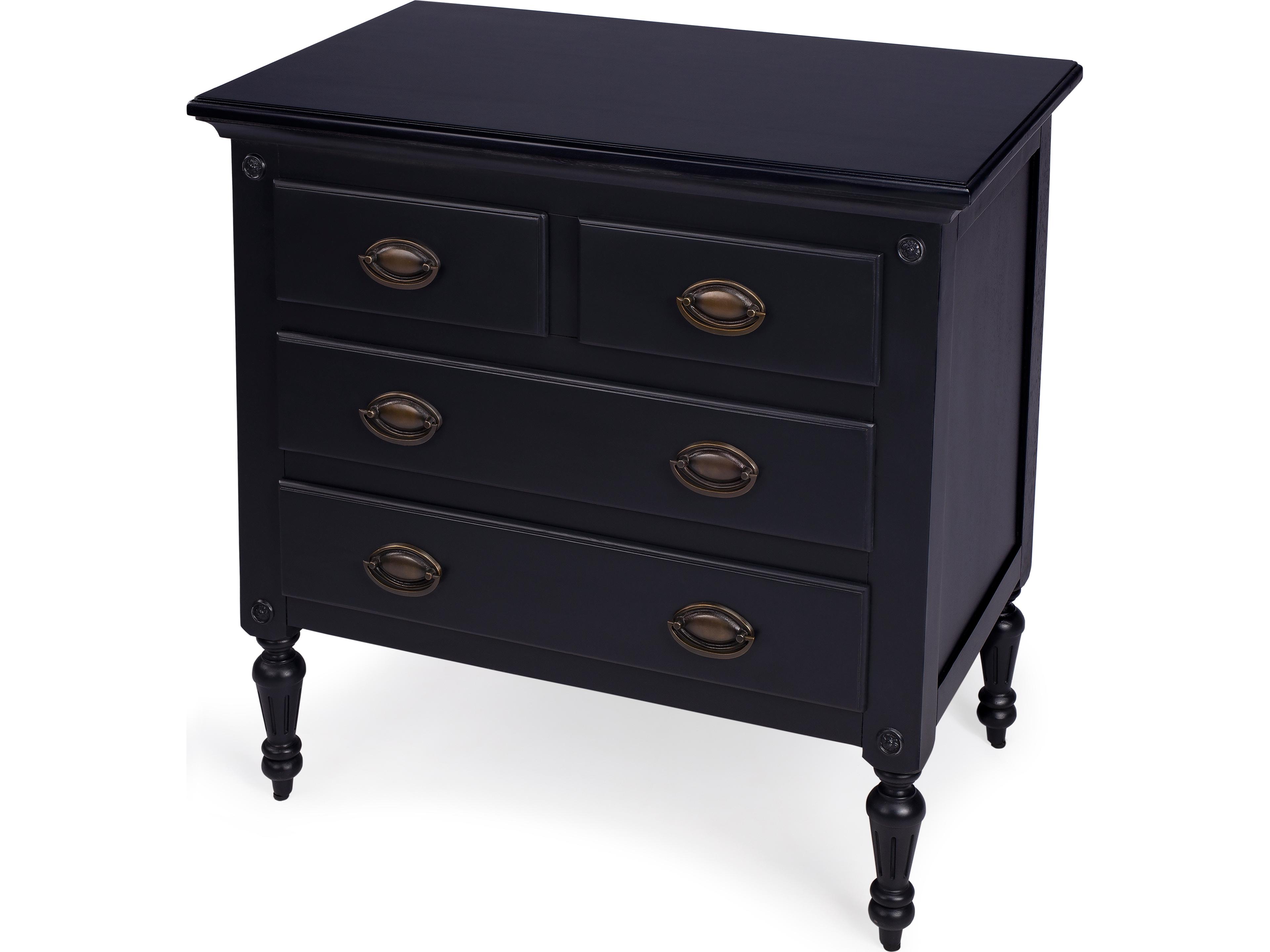 Easterbrook Black Mahogany Wood Accent Chest
