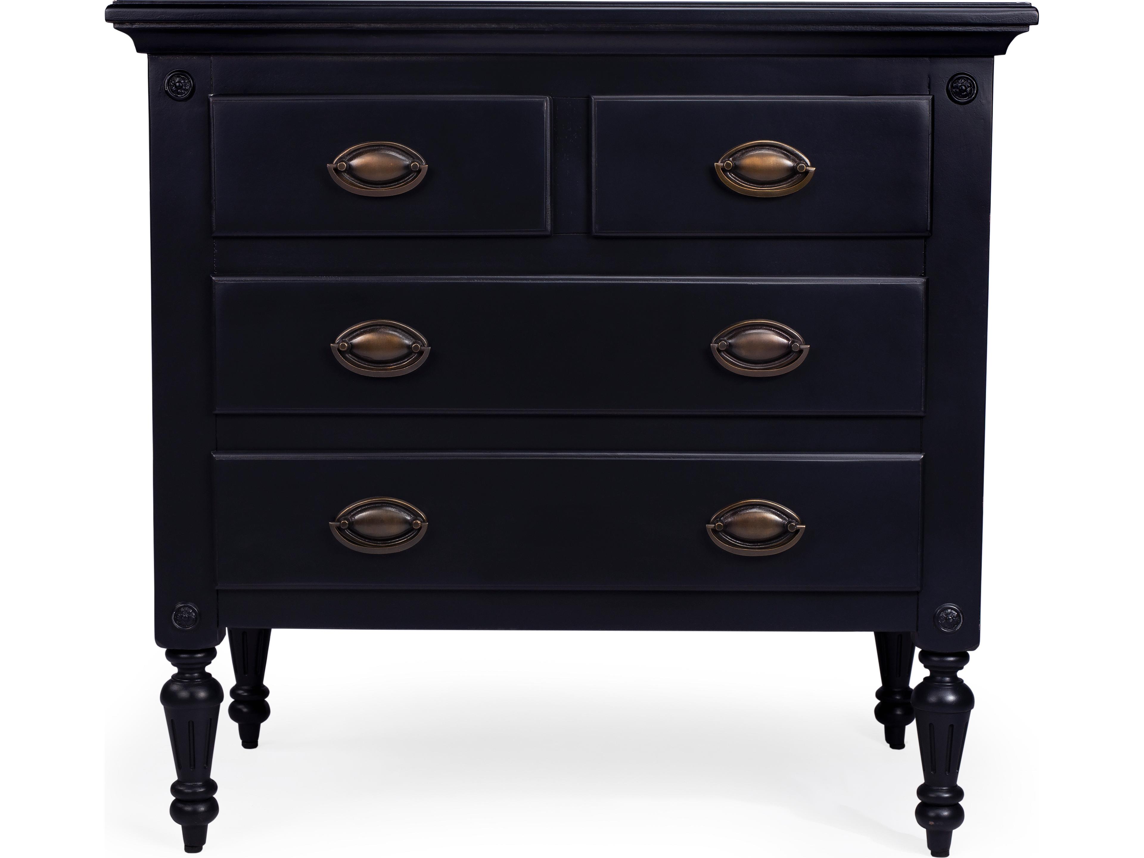 Butler Easterbrook Black Mahogany Wood Accent Chest