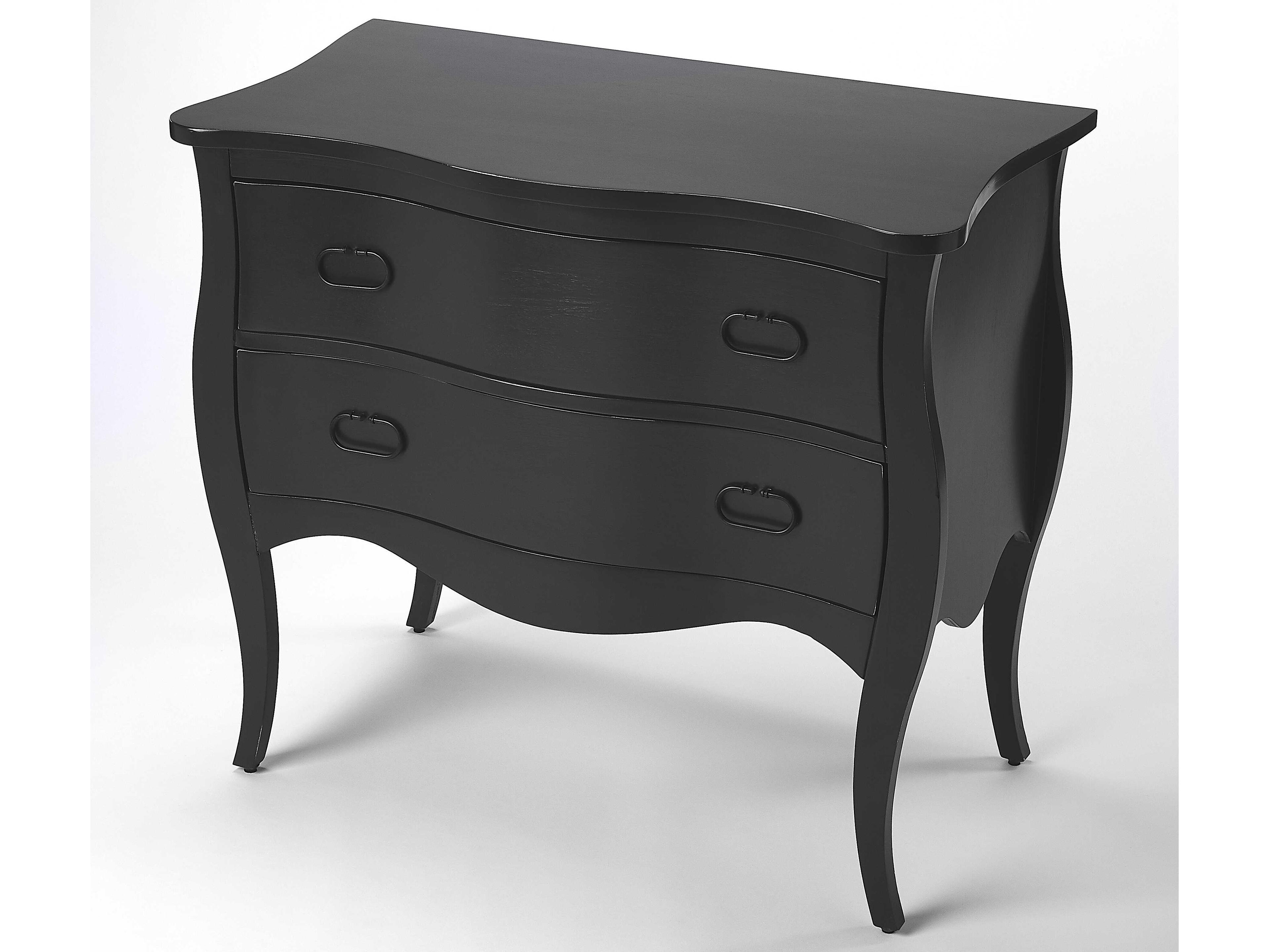 Rochelle Black Mango Wood Accent Chest