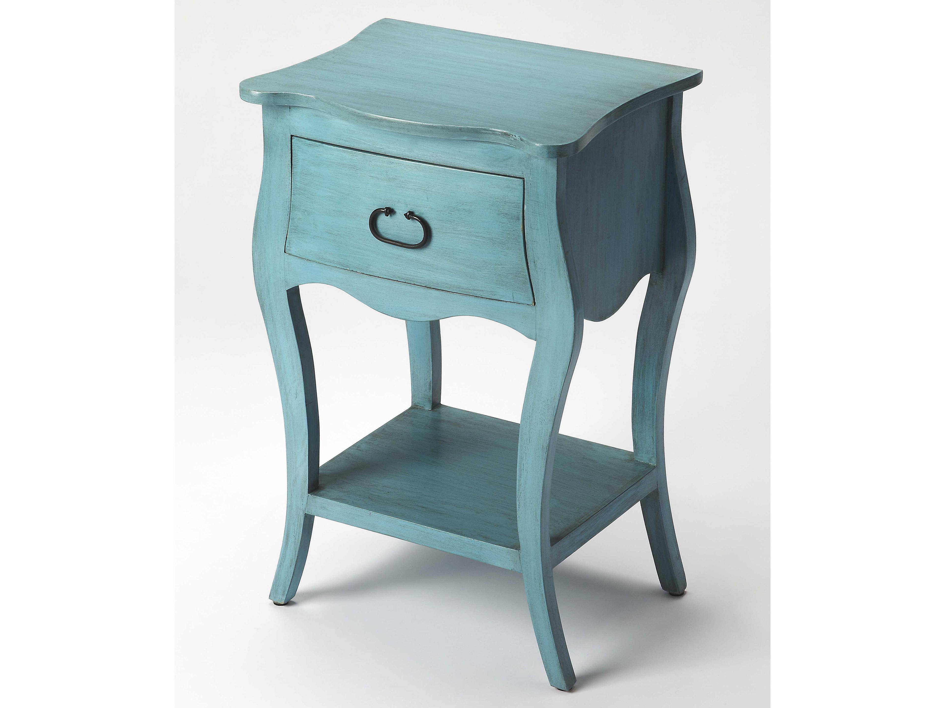 Rochelle 1-Drawer Mango Wood Nightstand