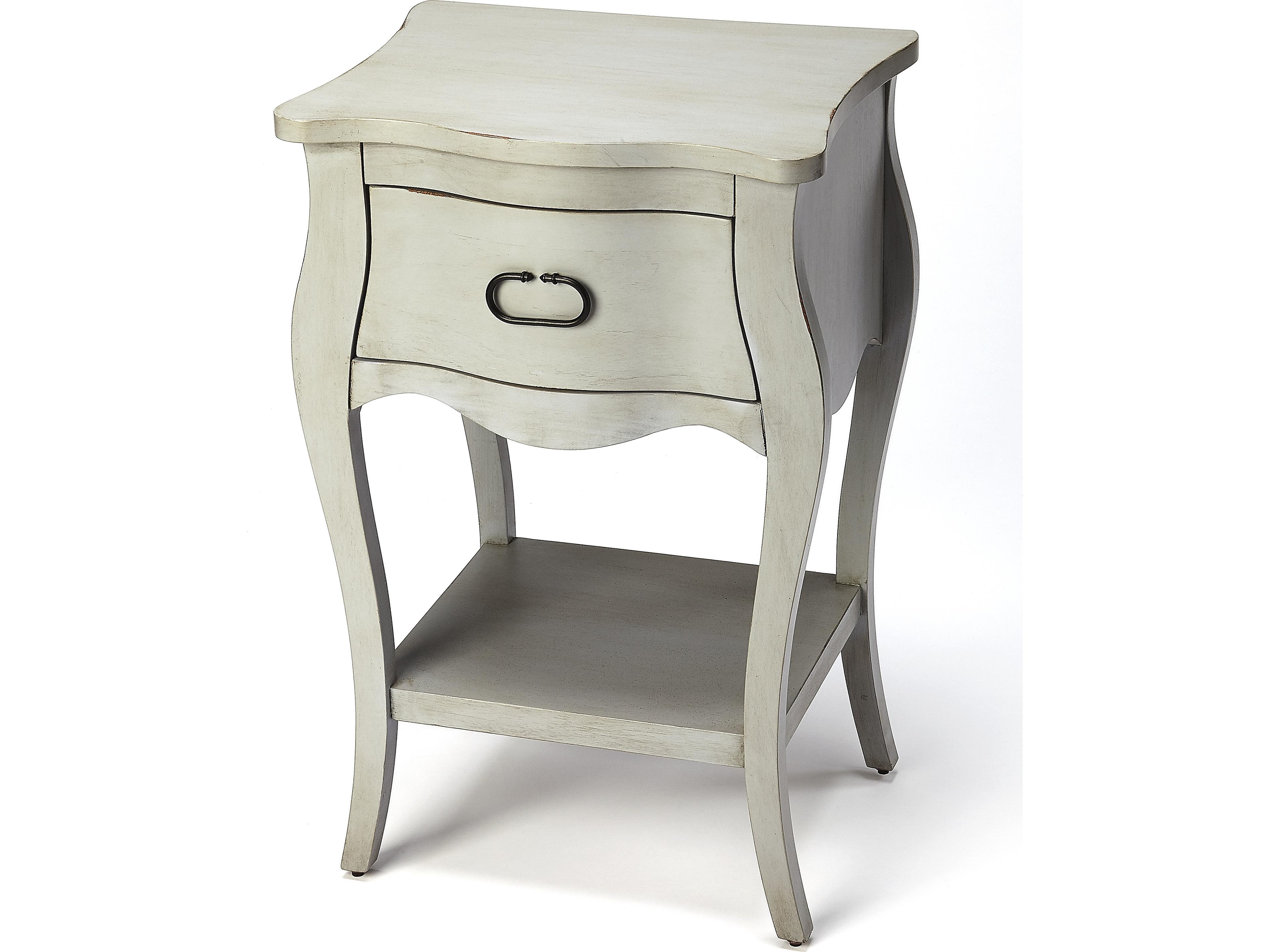 Rochelle 1-Drawer Mango Wood Nightstand