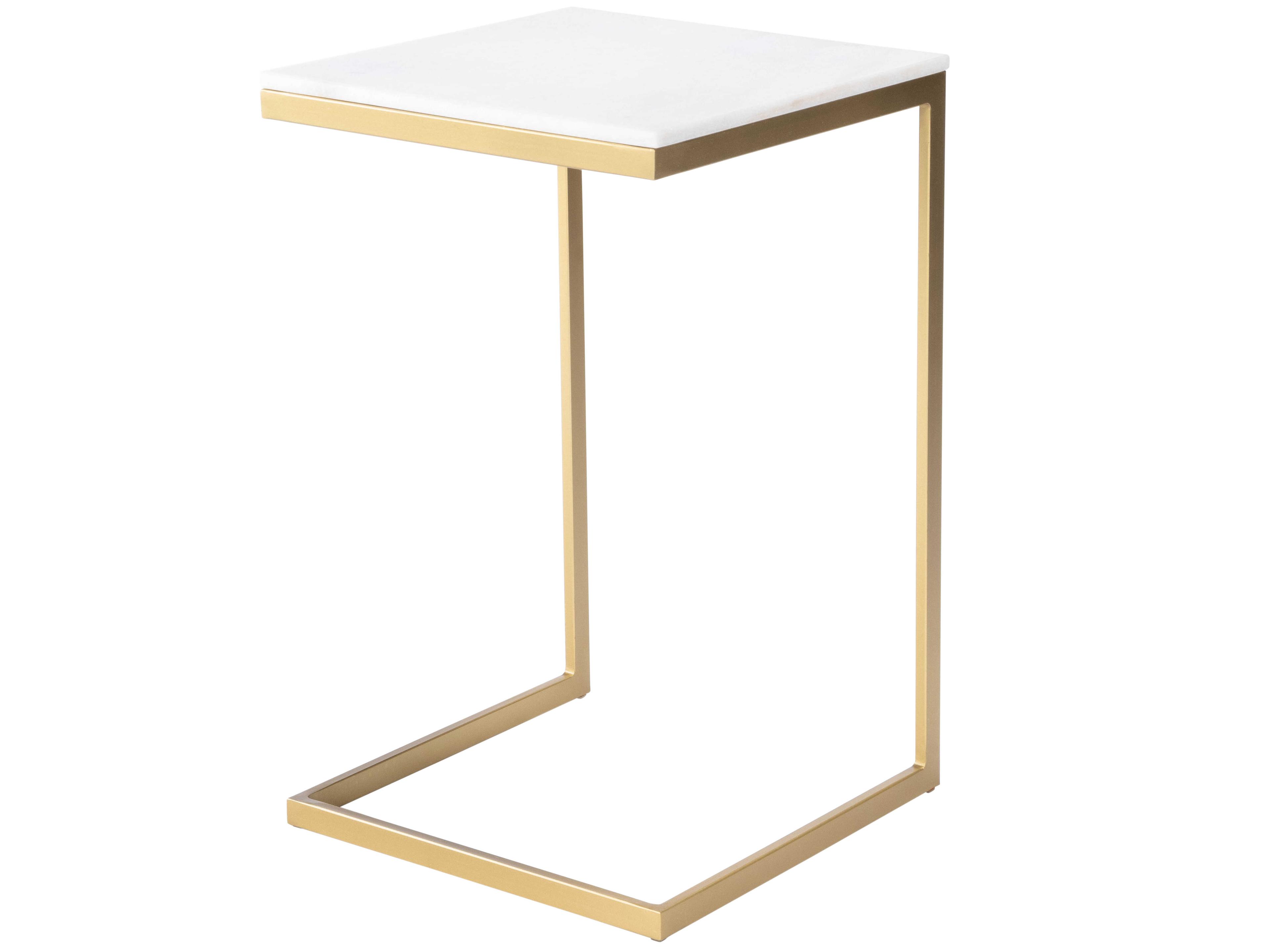 Lawler Square Marble End Table