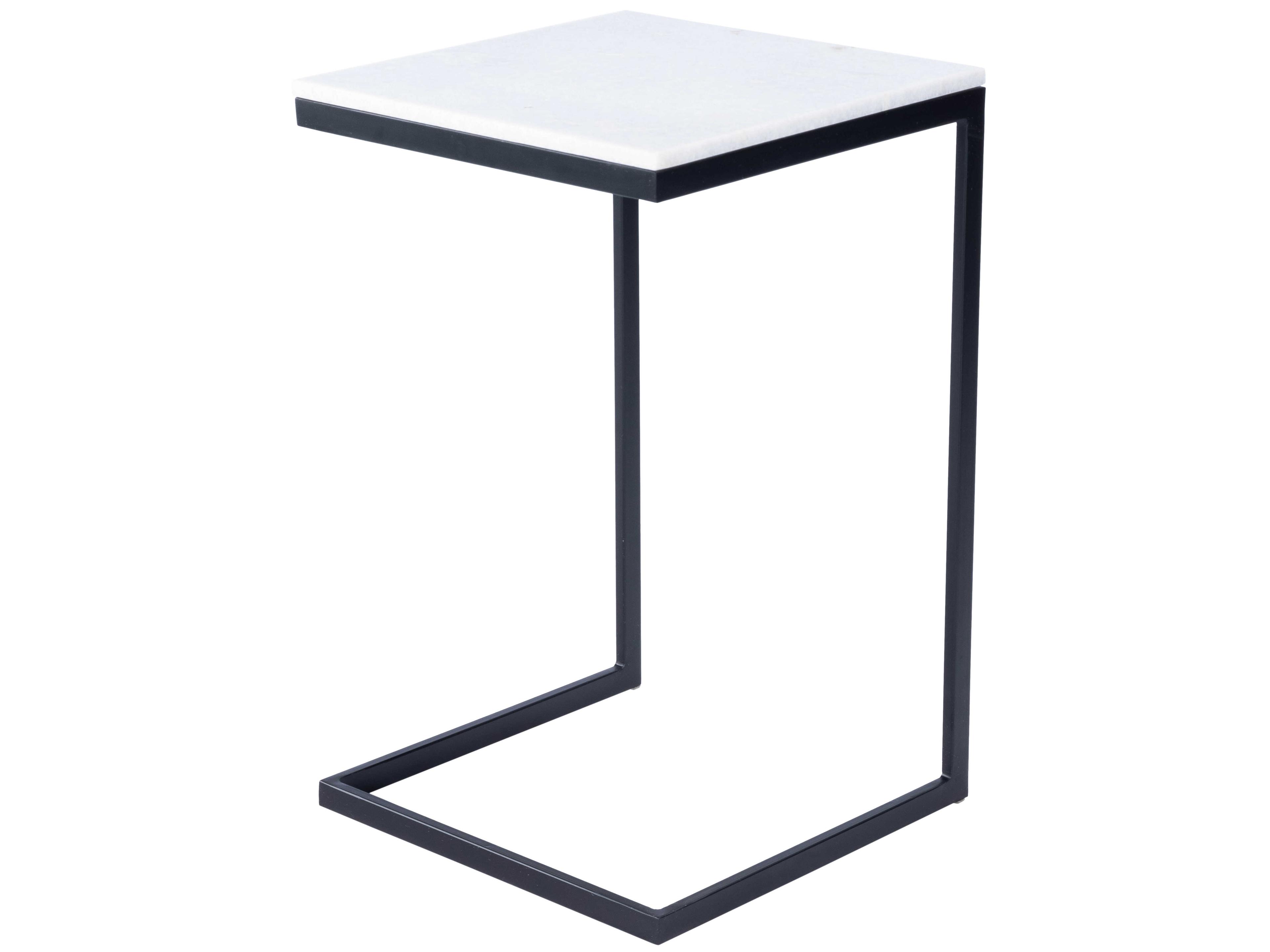 Butler Lawler Square Marble Black End Table