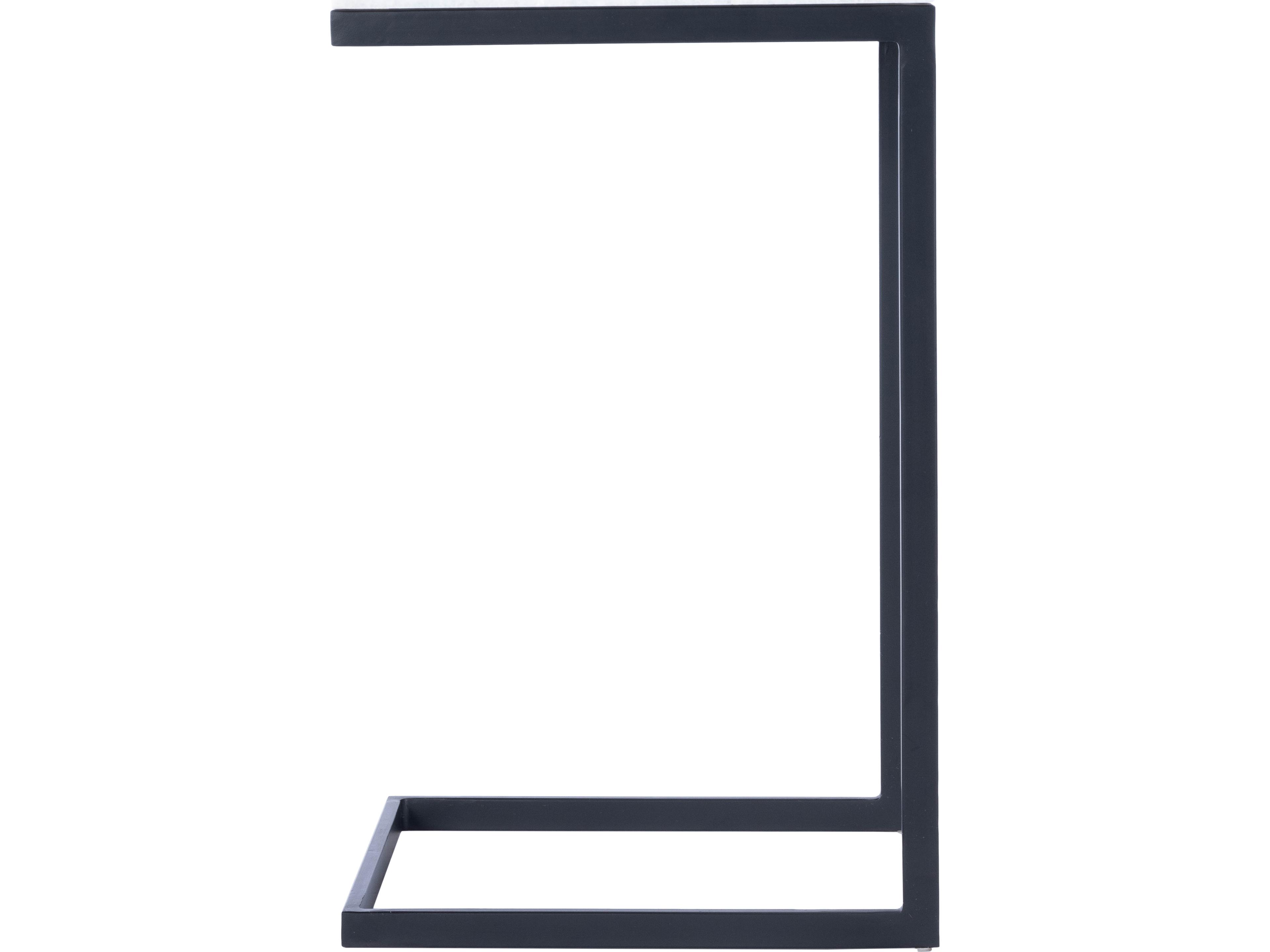 Butler Lawler Square Marble Black End Table