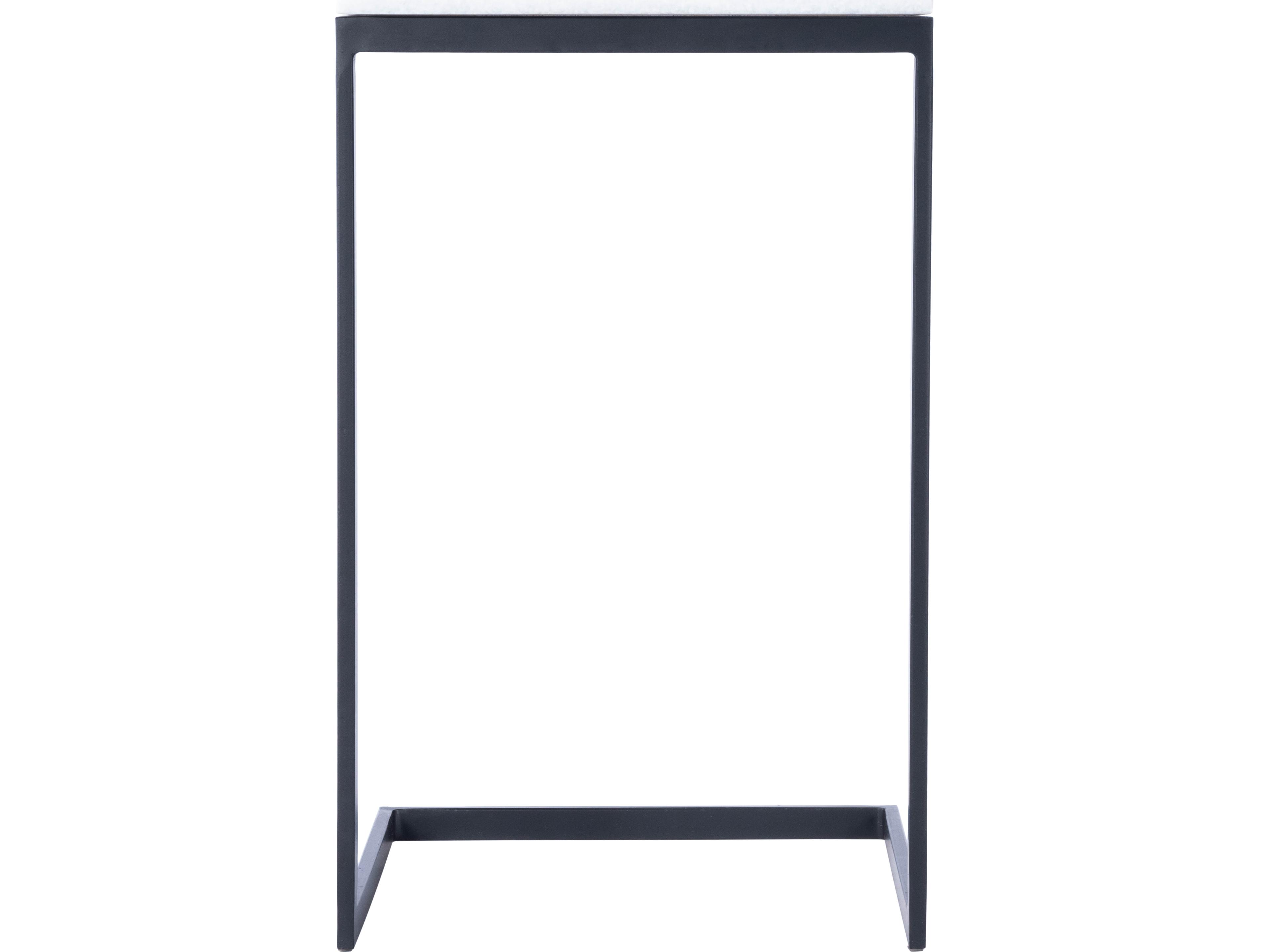 Butler Lawler Square Marble Black End Table