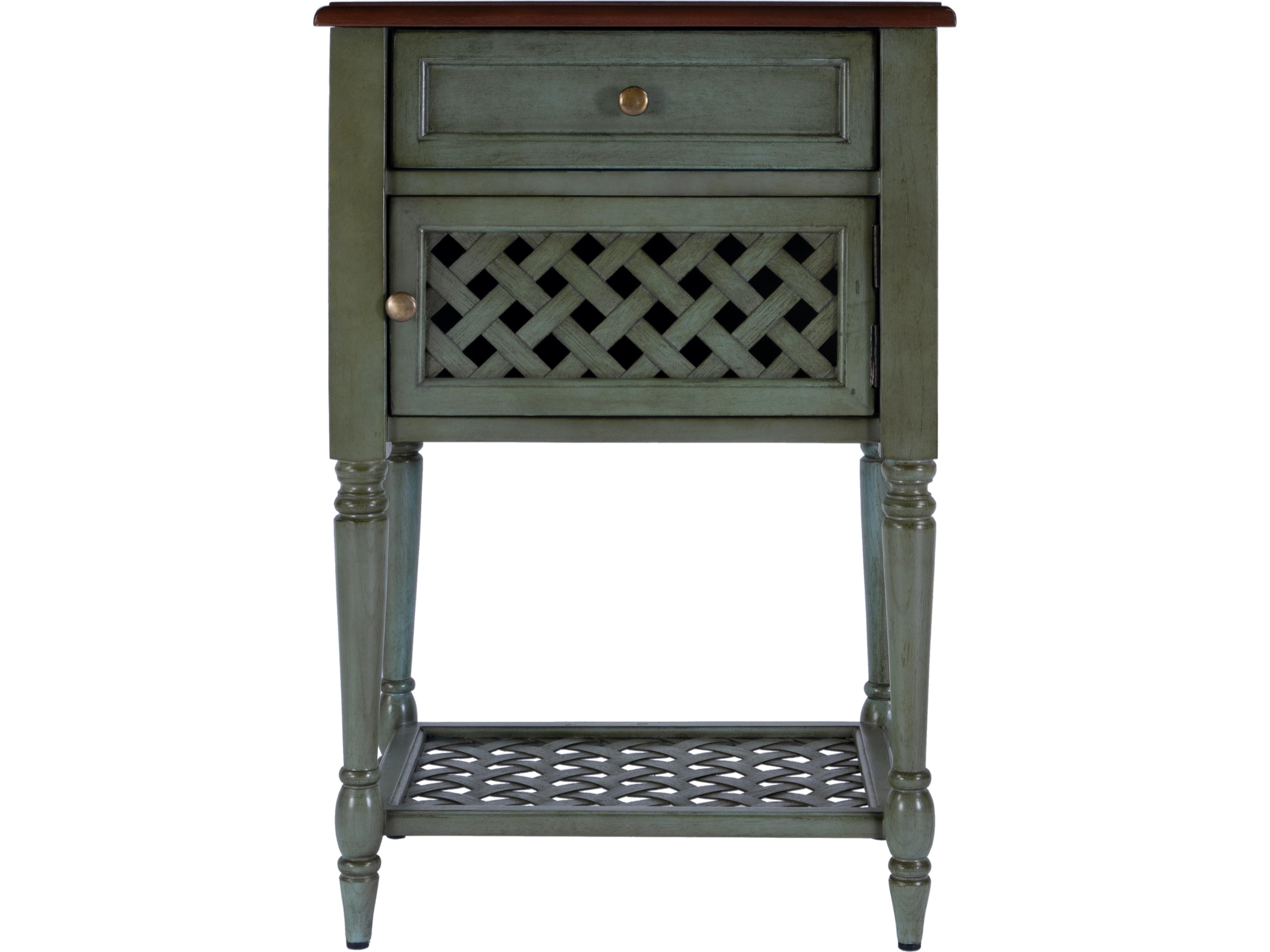 Butler Chadway Rectangular Wood Rustic Green End Table