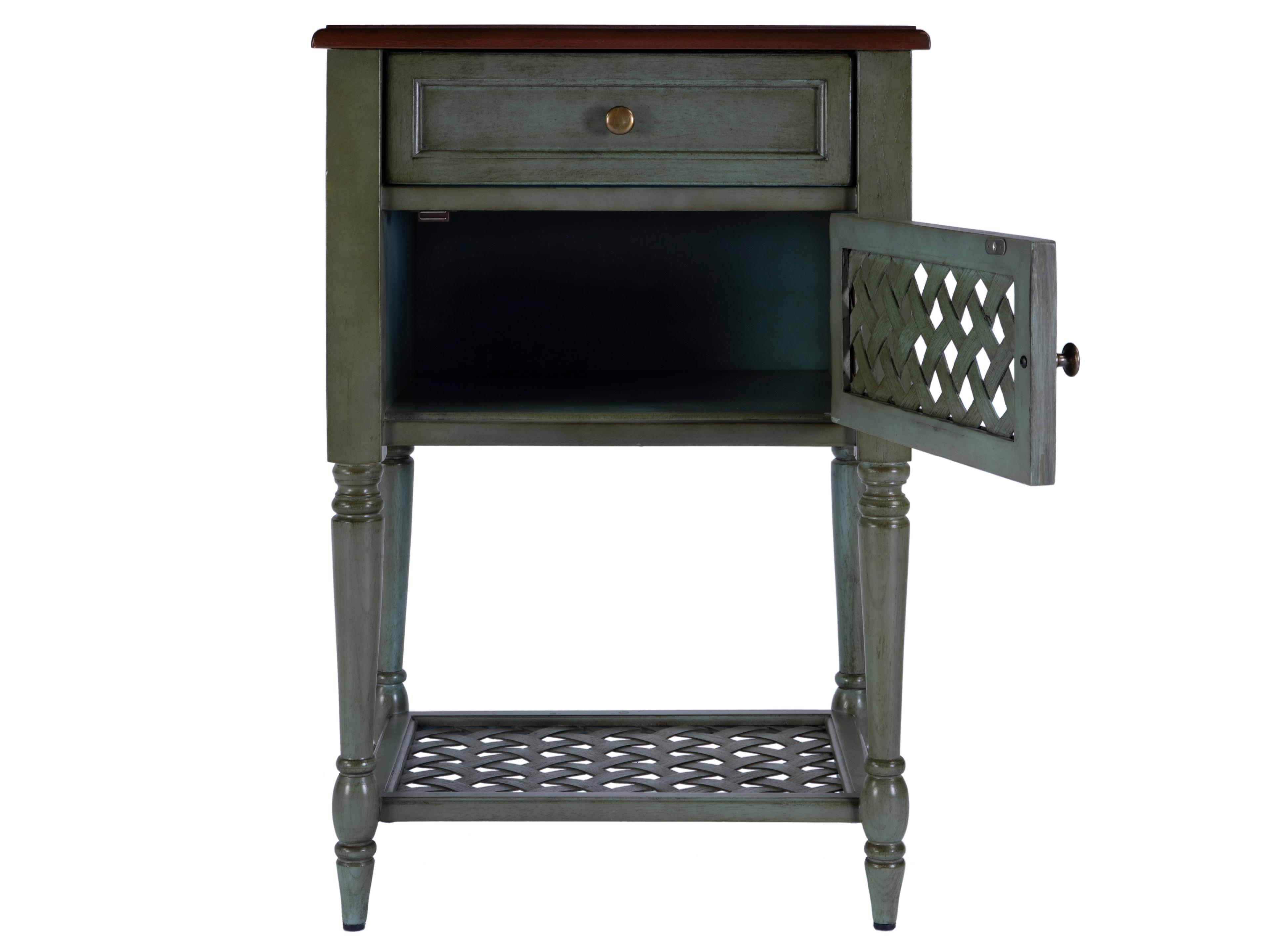 Butler Chadway Rectangular Wood Rustic Green End Table