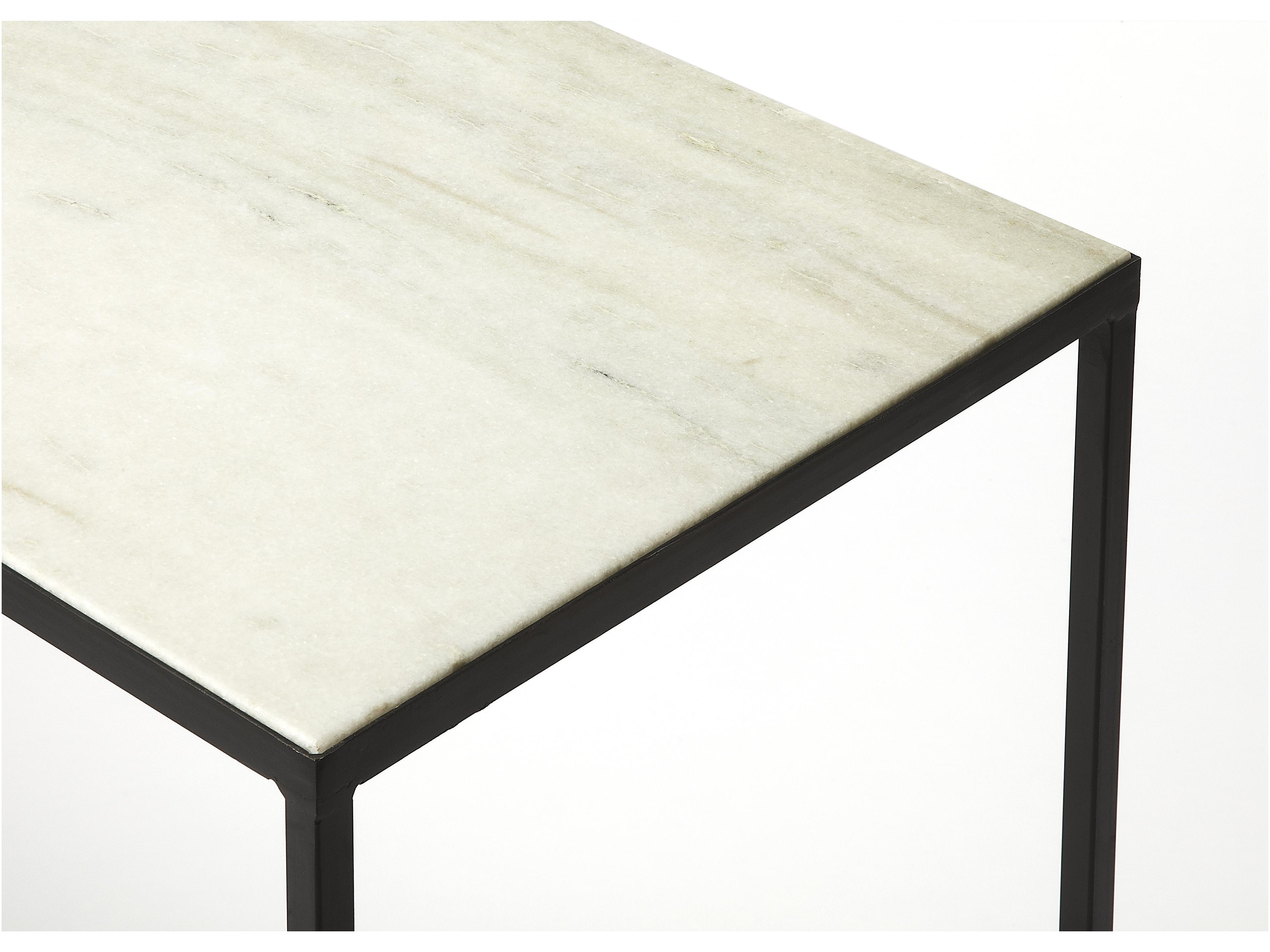 Butler Phinney Rectangular Marble & Metal Console Table