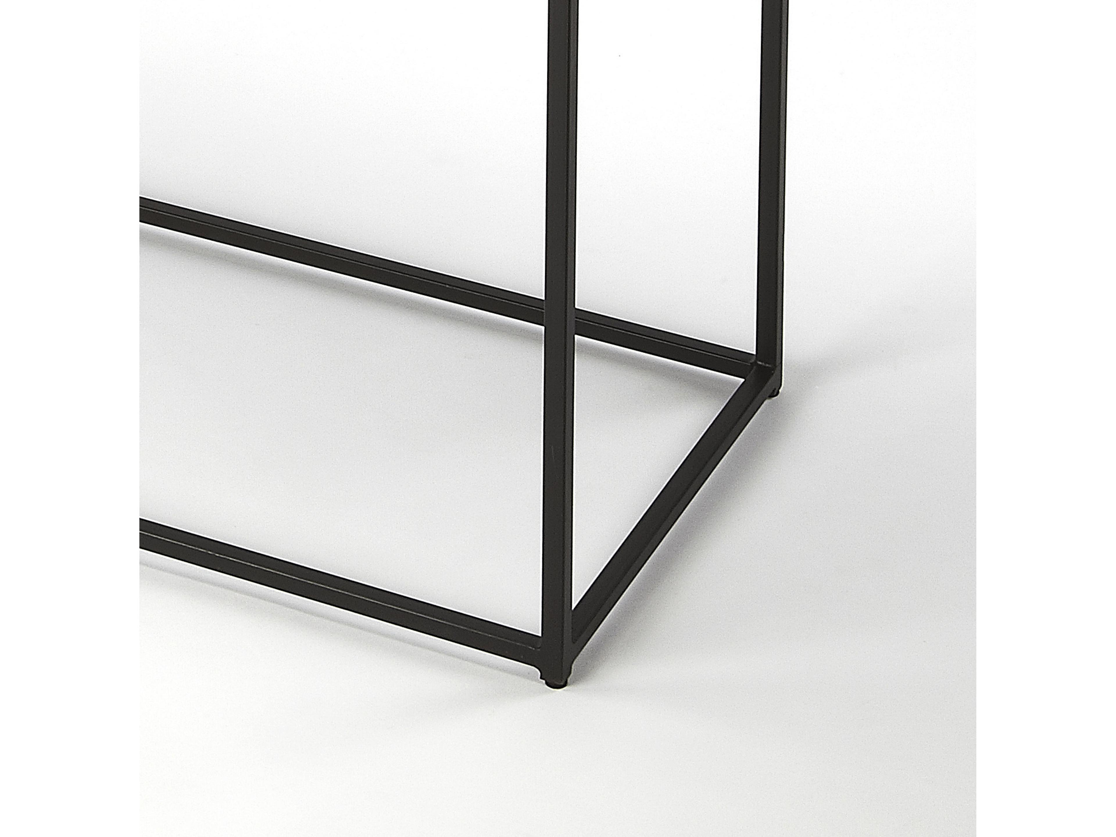 Butler Phinney Rectangular Marble & Metal Console Table