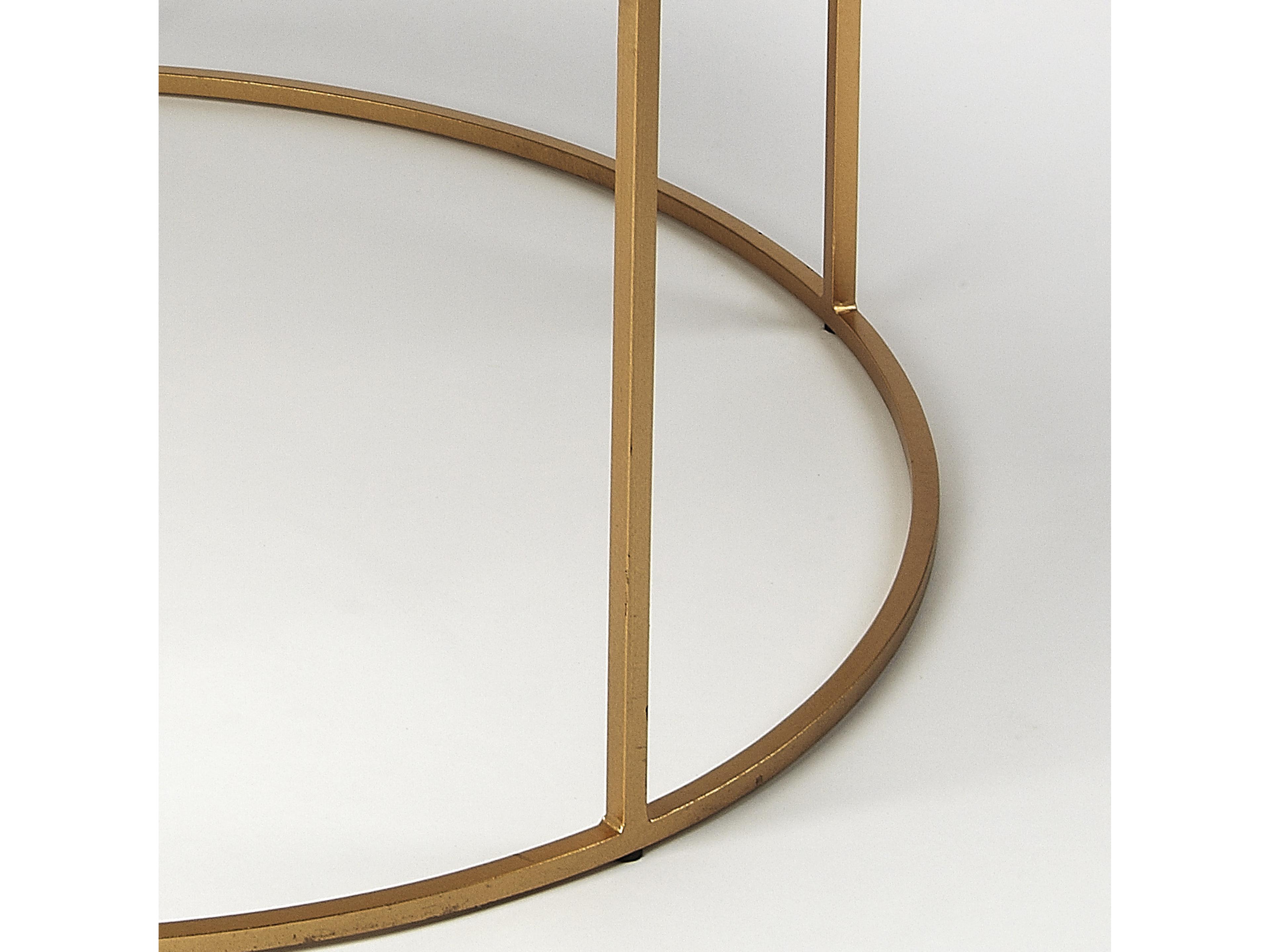 Butler Triton Round Marble & Metal Coffee Table