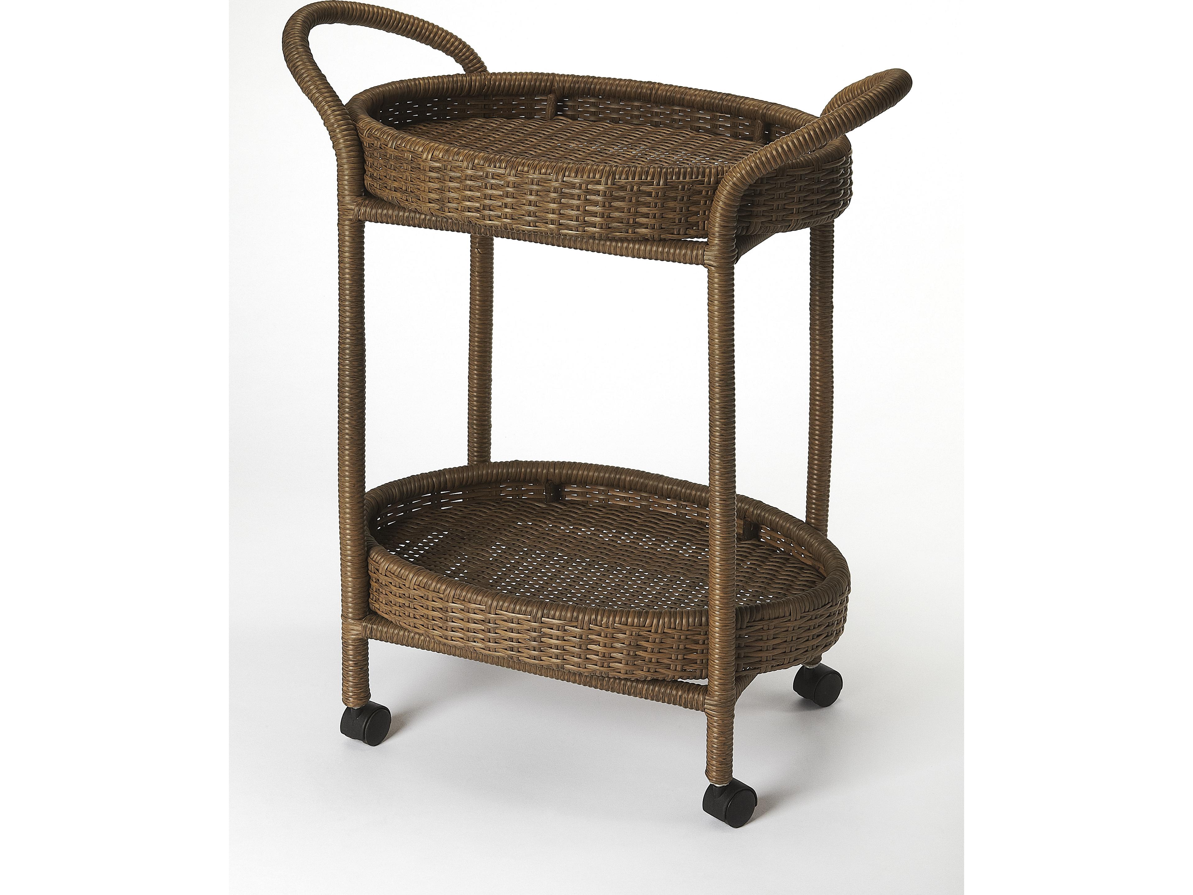 Pevita Brown Bar Cart