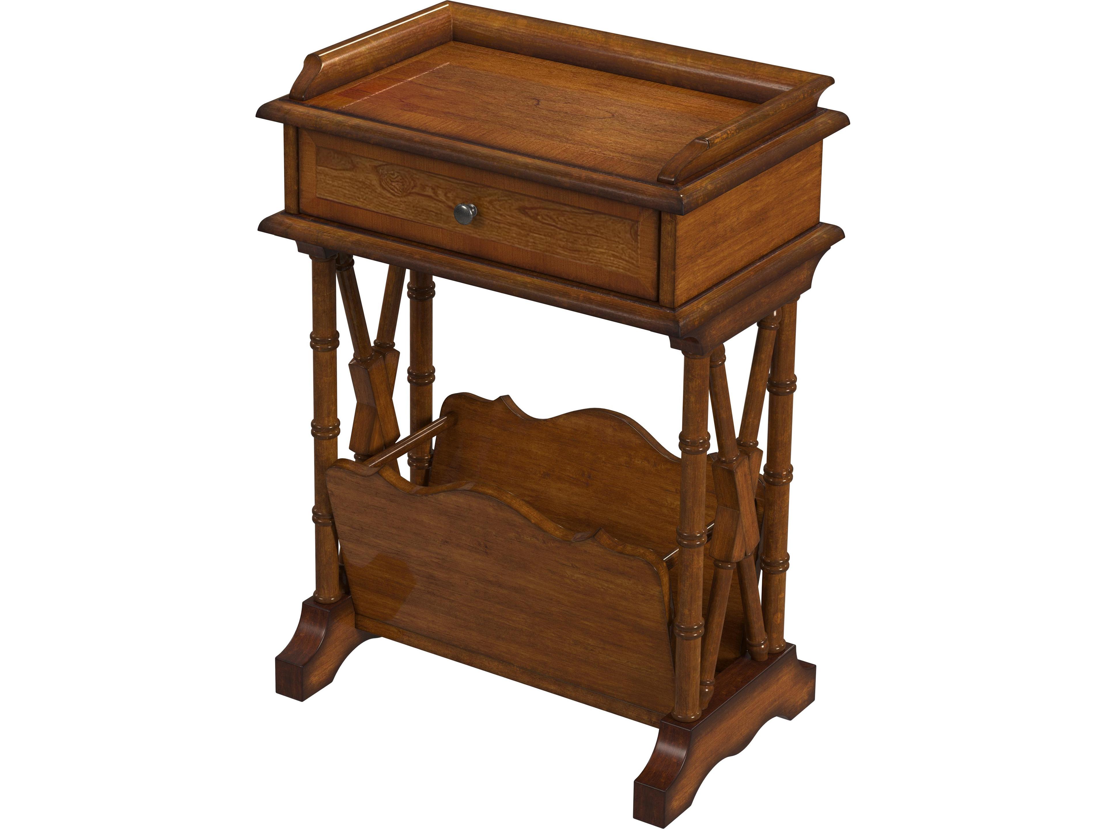 Cummings Rectangular Wood Olive Ash End Table