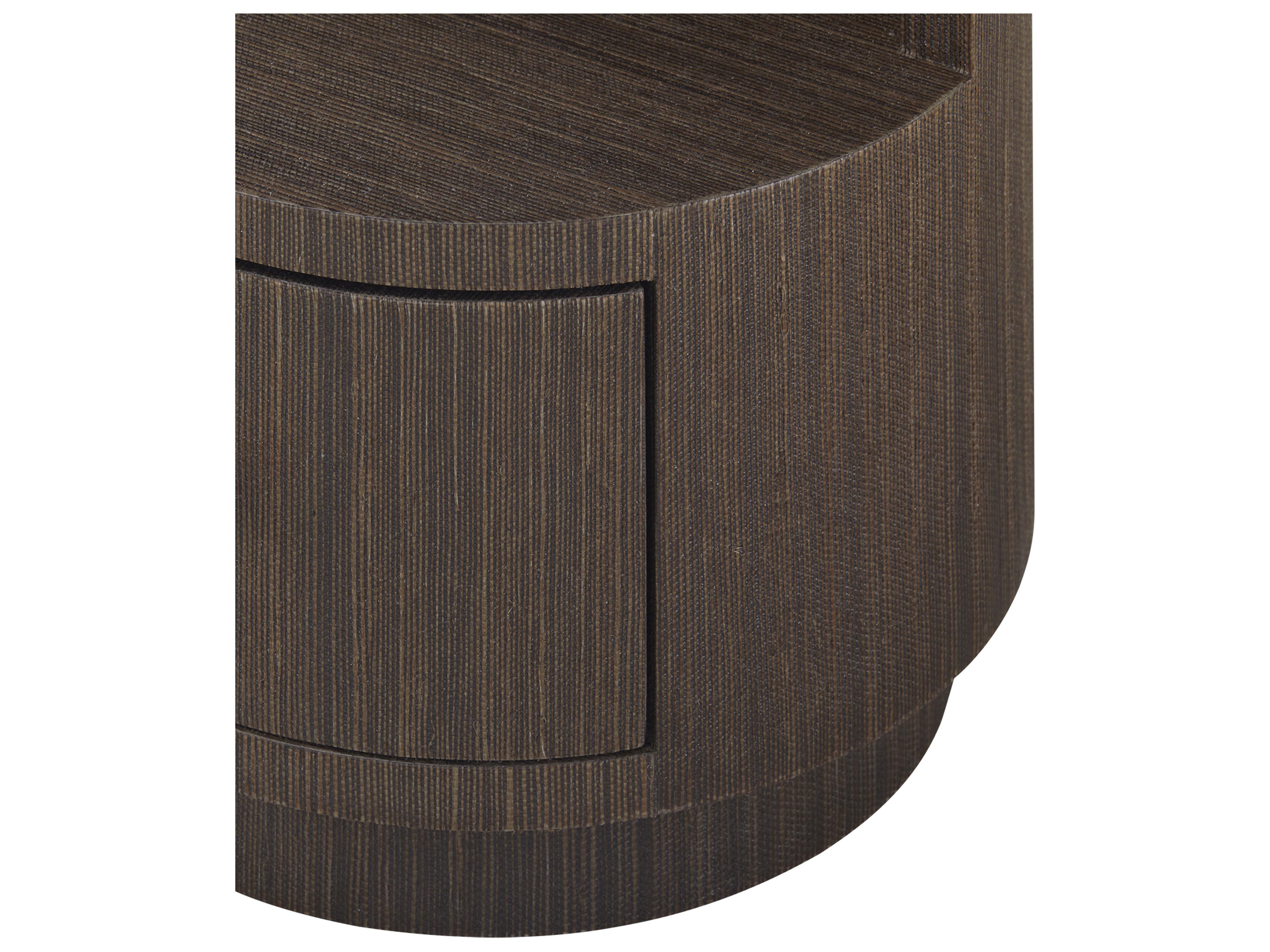 Villa & House Aaron Round Wood Warm Chocolate End Table
