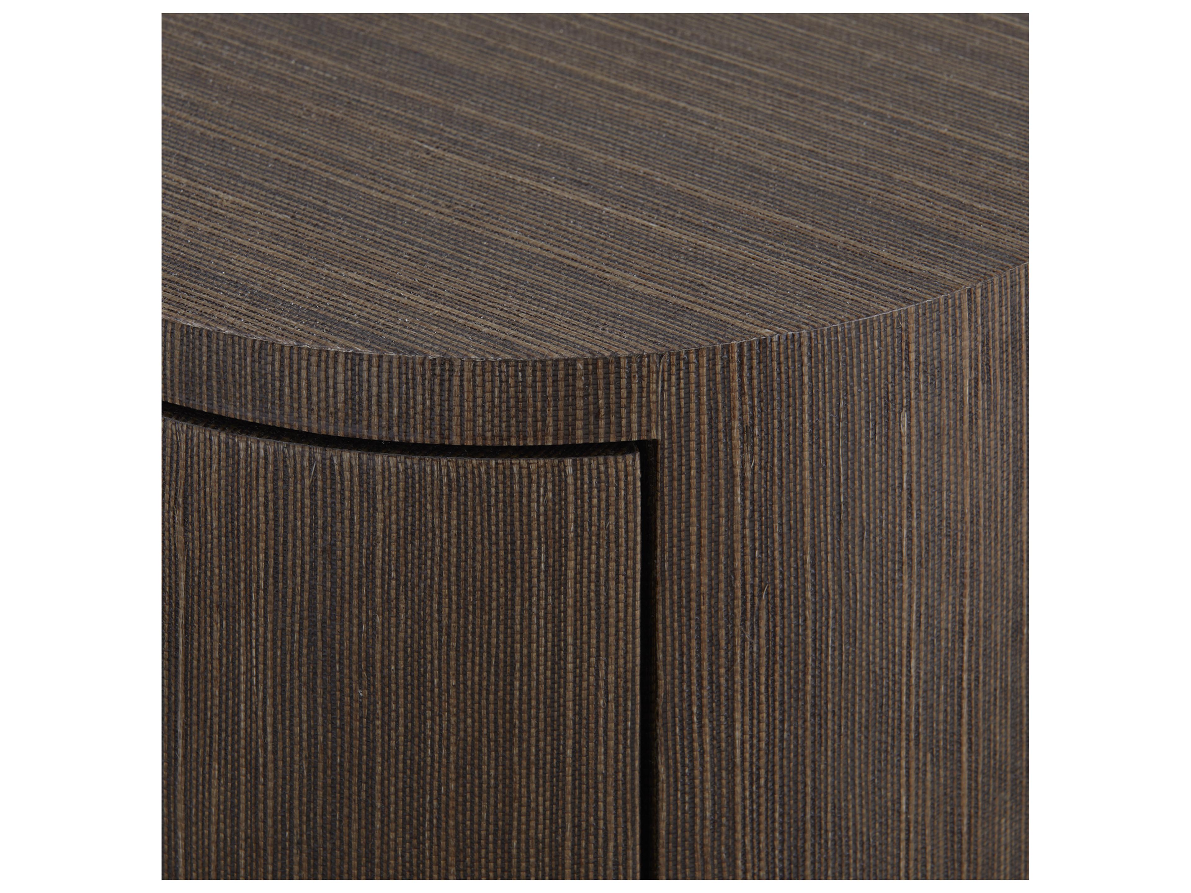 Villa & House Aaron Round Wood Warm Chocolate End Table