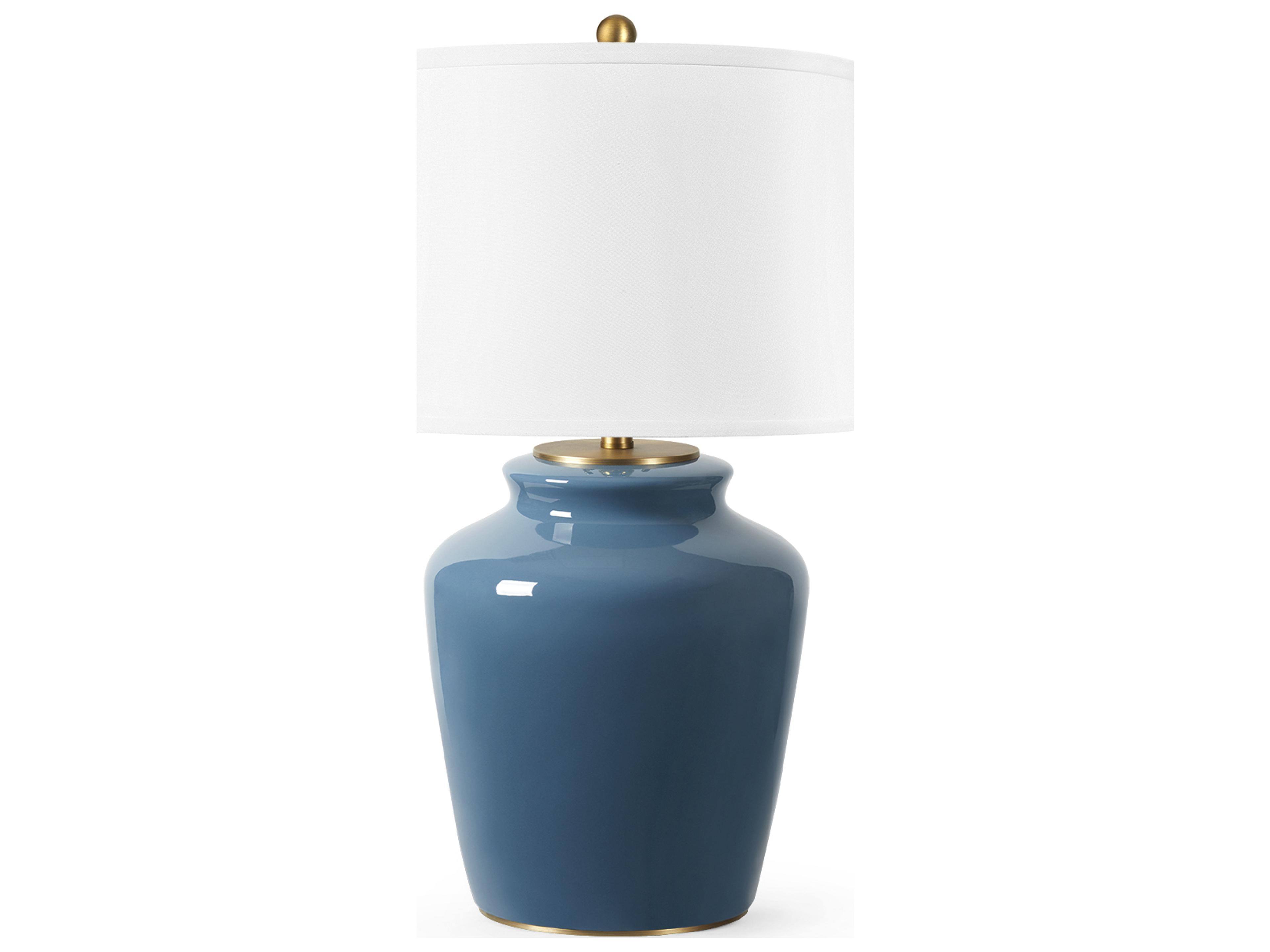 Aksel Cruise Teal Blue Buffet Lamp