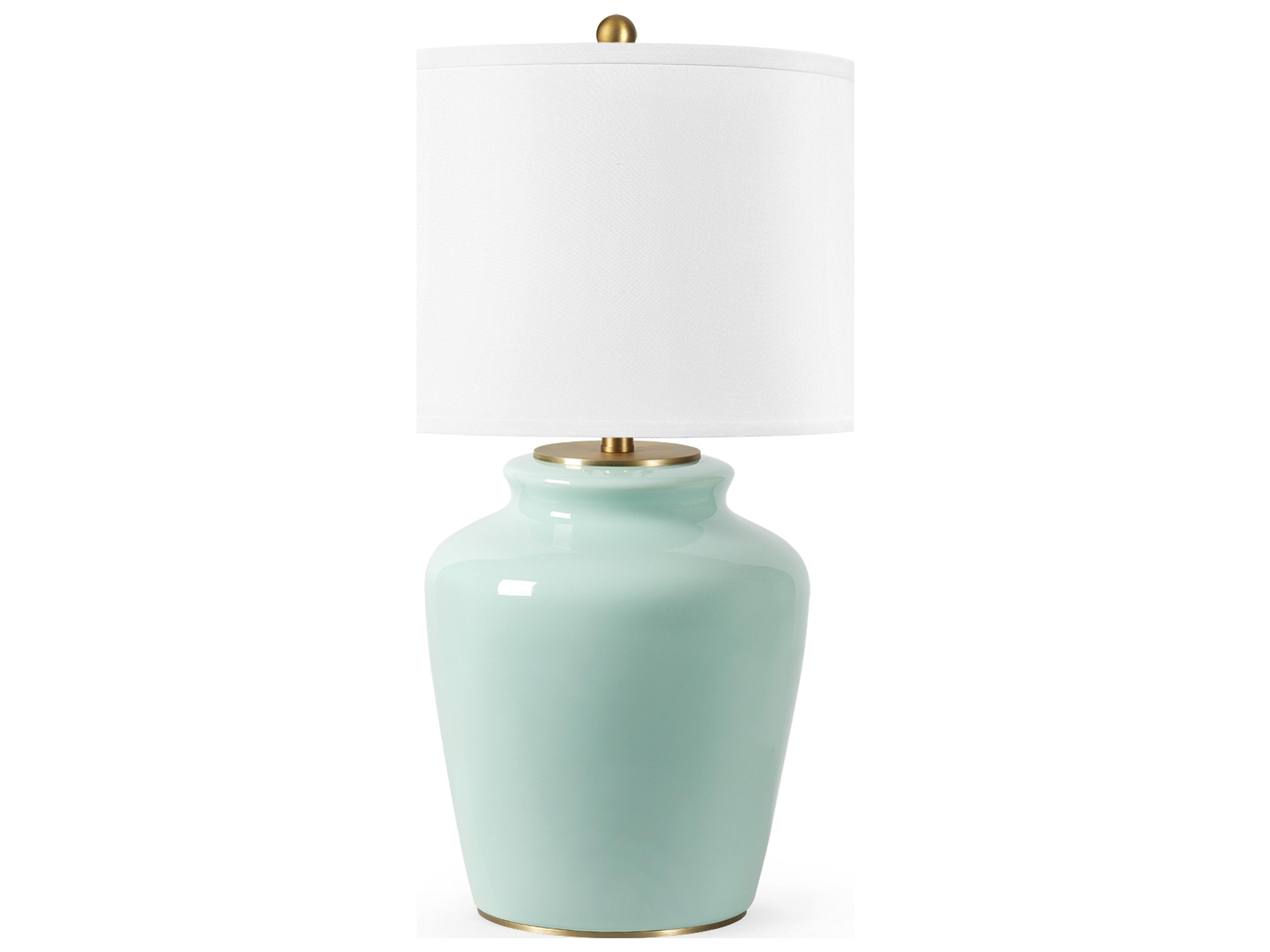 Aksel Pacific Teal Green Buffet Lamp