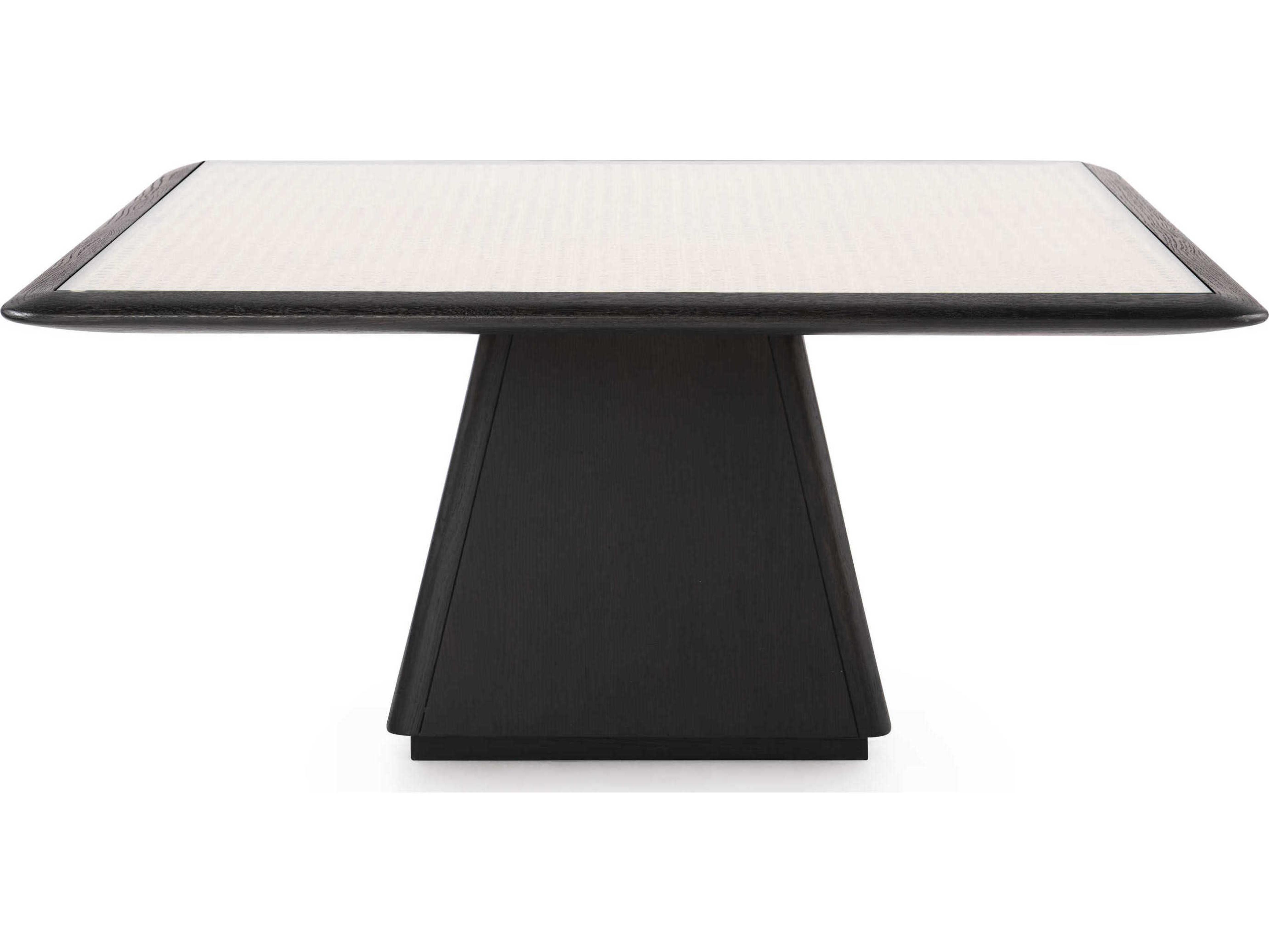 Square Glass Espresso Coffee Table