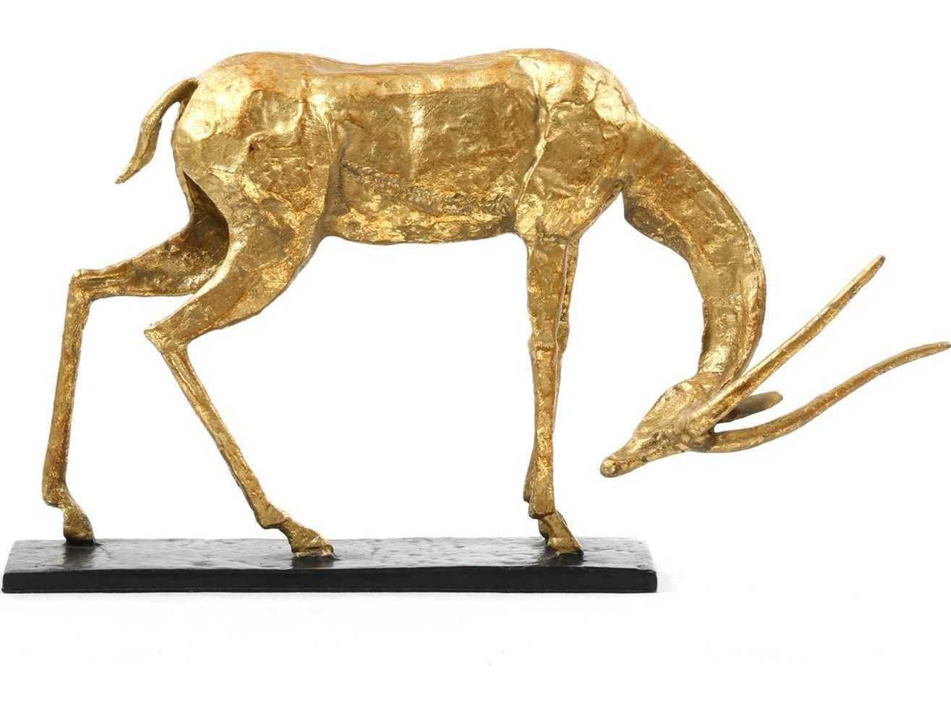 Villa & House Accent Gold Leaf Bronze Sculpture