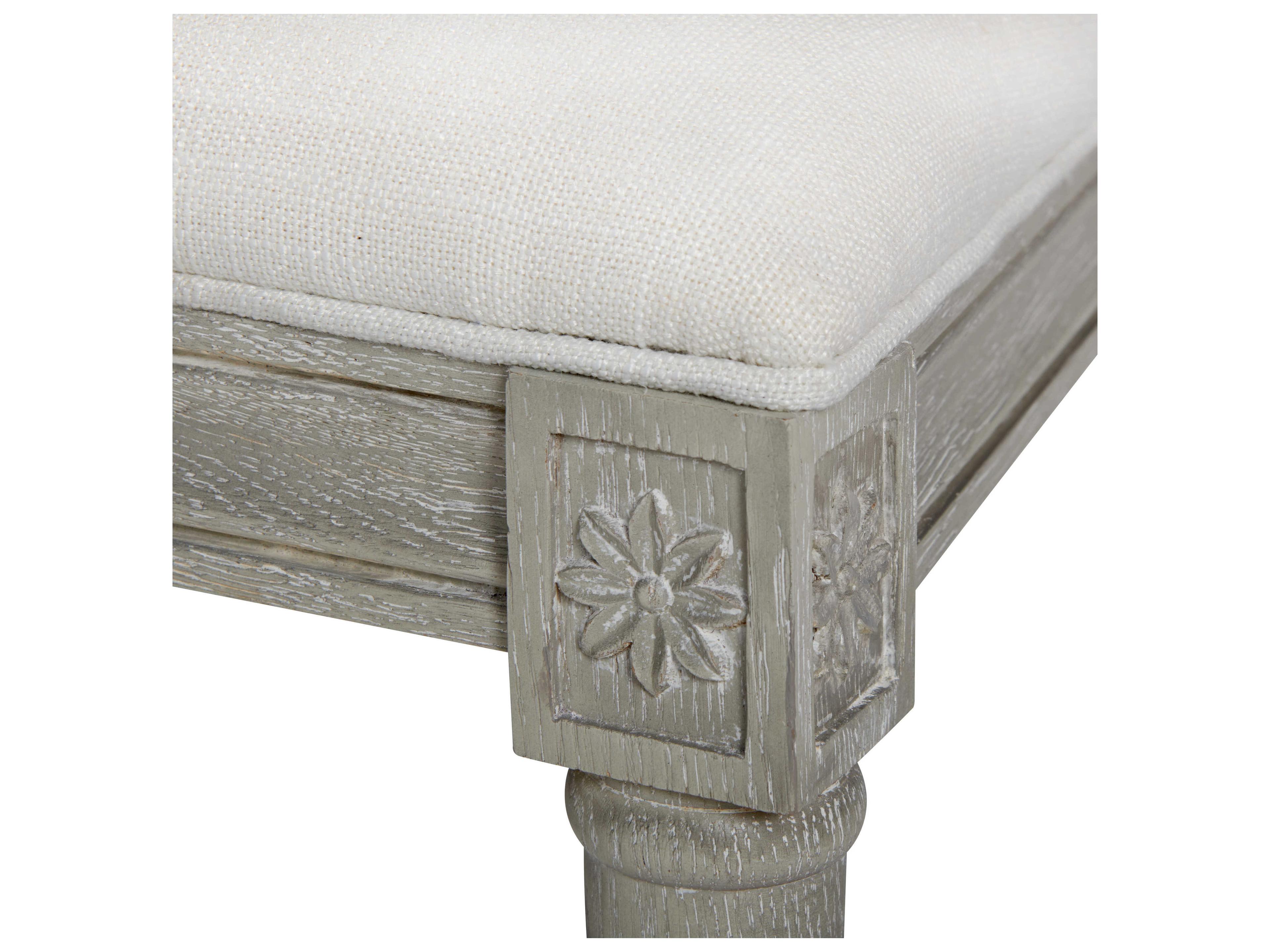 Villa & House Upholstered Oak Wood Soft Gray Counter Stool