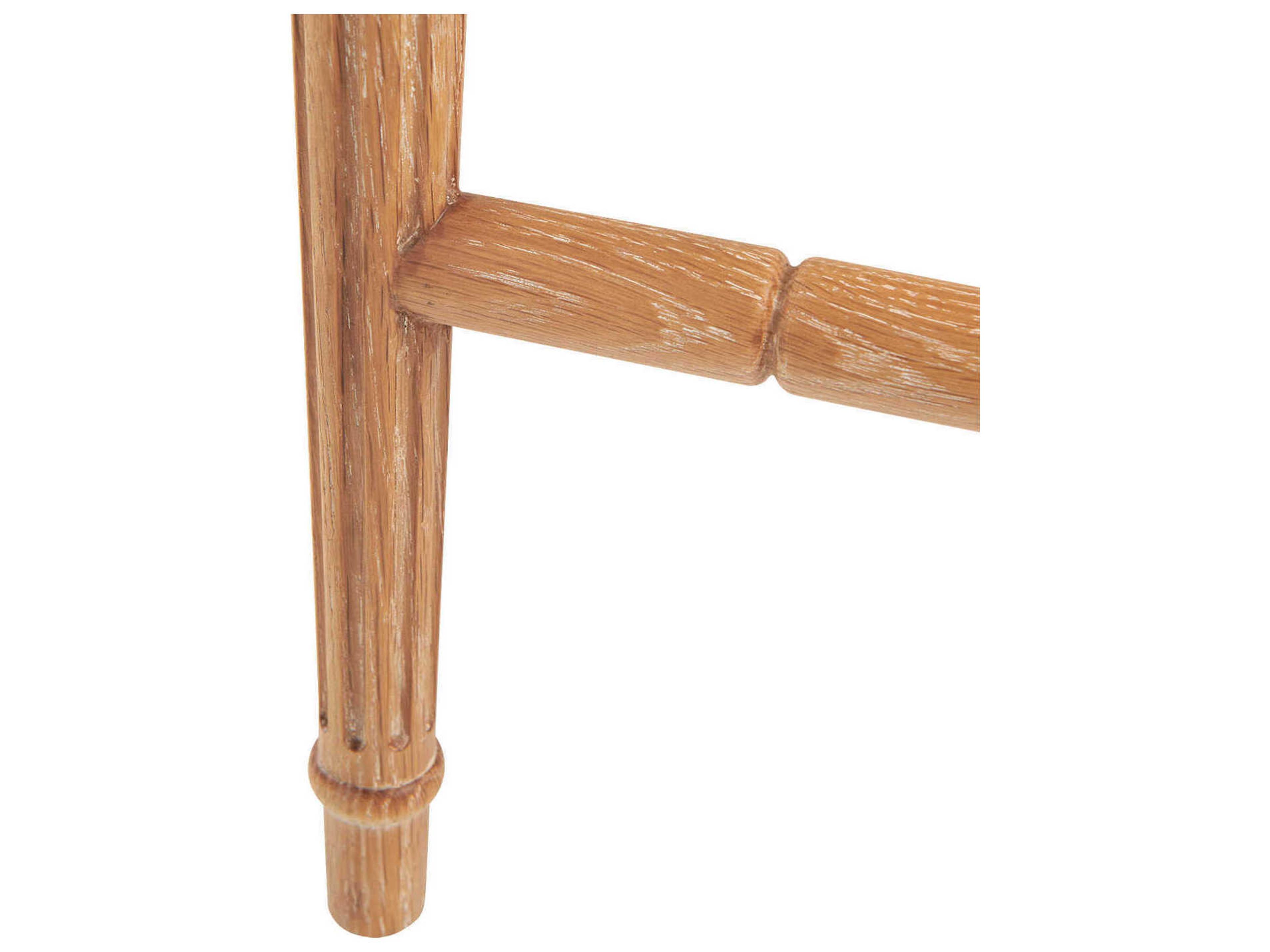 Villa & House Upholstered Oak Wood Natural Counter Stool