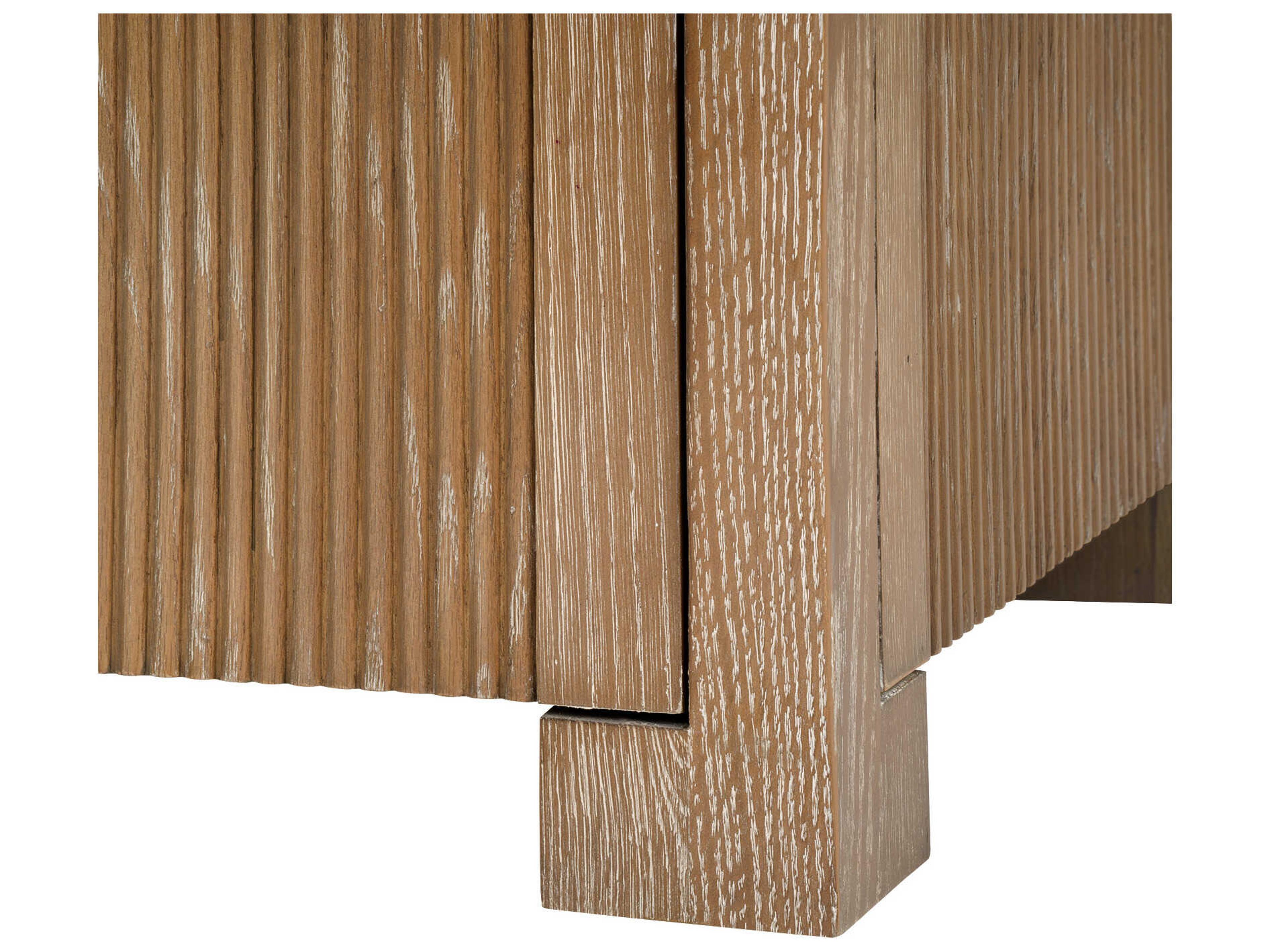 Villa & House 73" Arcadia Oak Wood Soft Glow Beige Sideboard