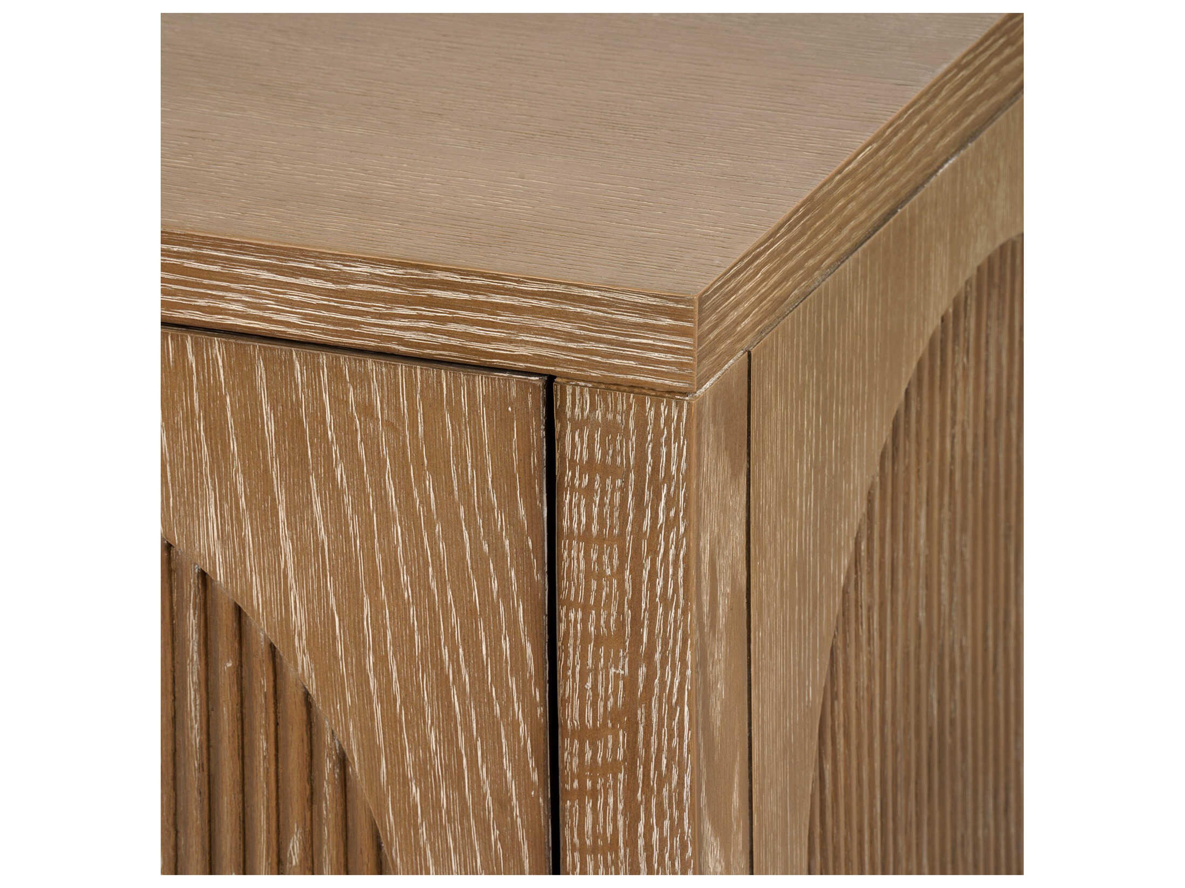 Villa & House 73" Arcadia Oak Wood Soft Glow Beige Sideboard