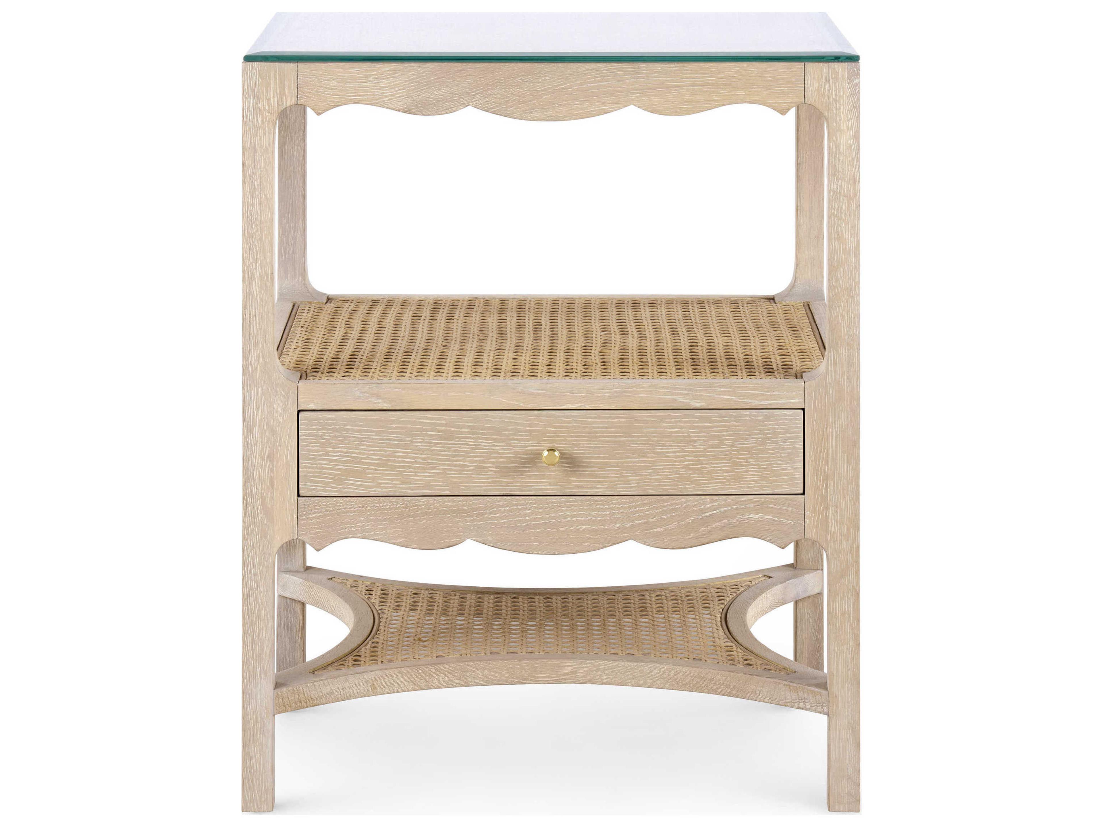 Villa & House Rectangular Glass Sand End Table