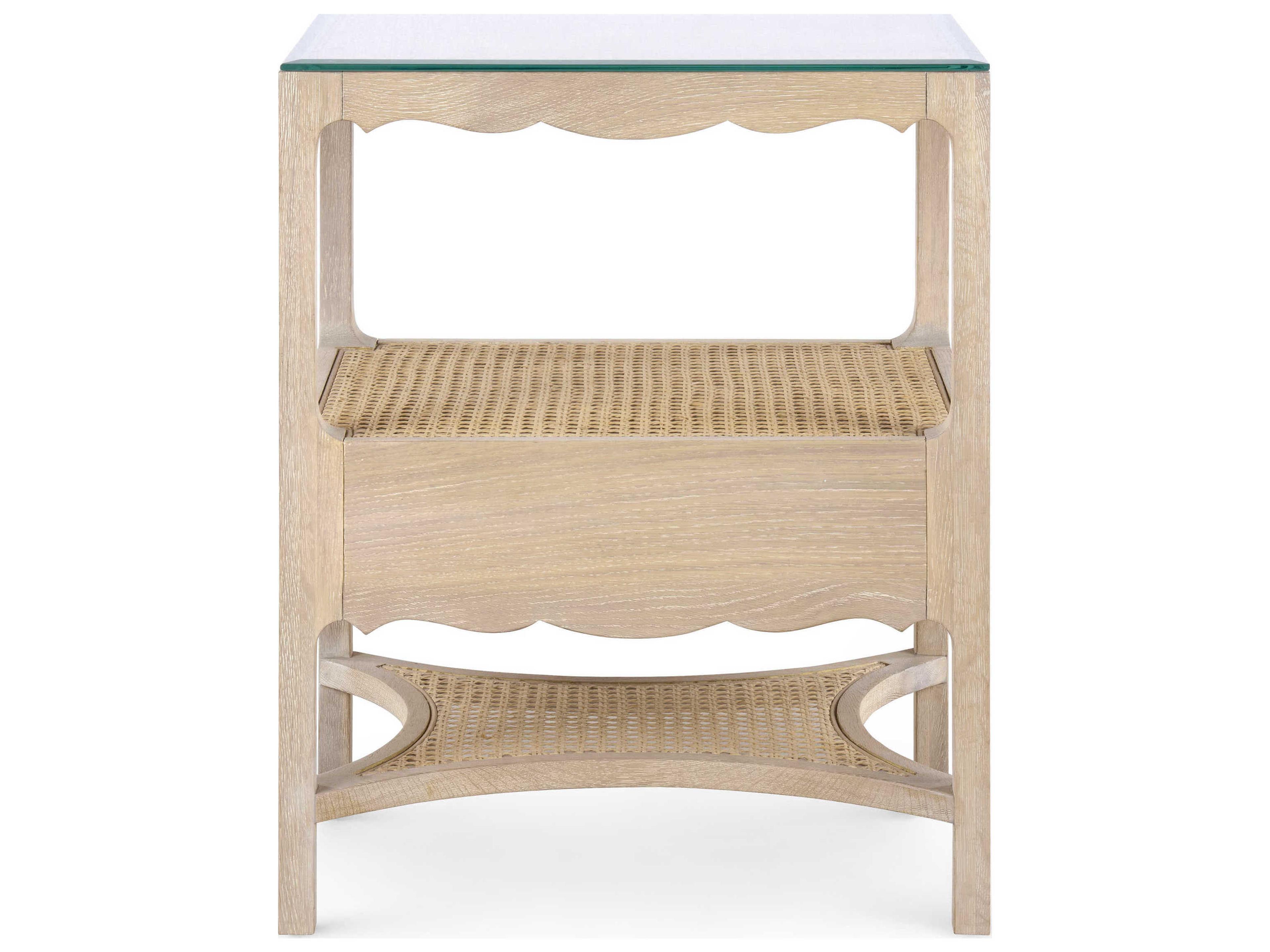 Villa & House Rectangular Glass Sand End Table