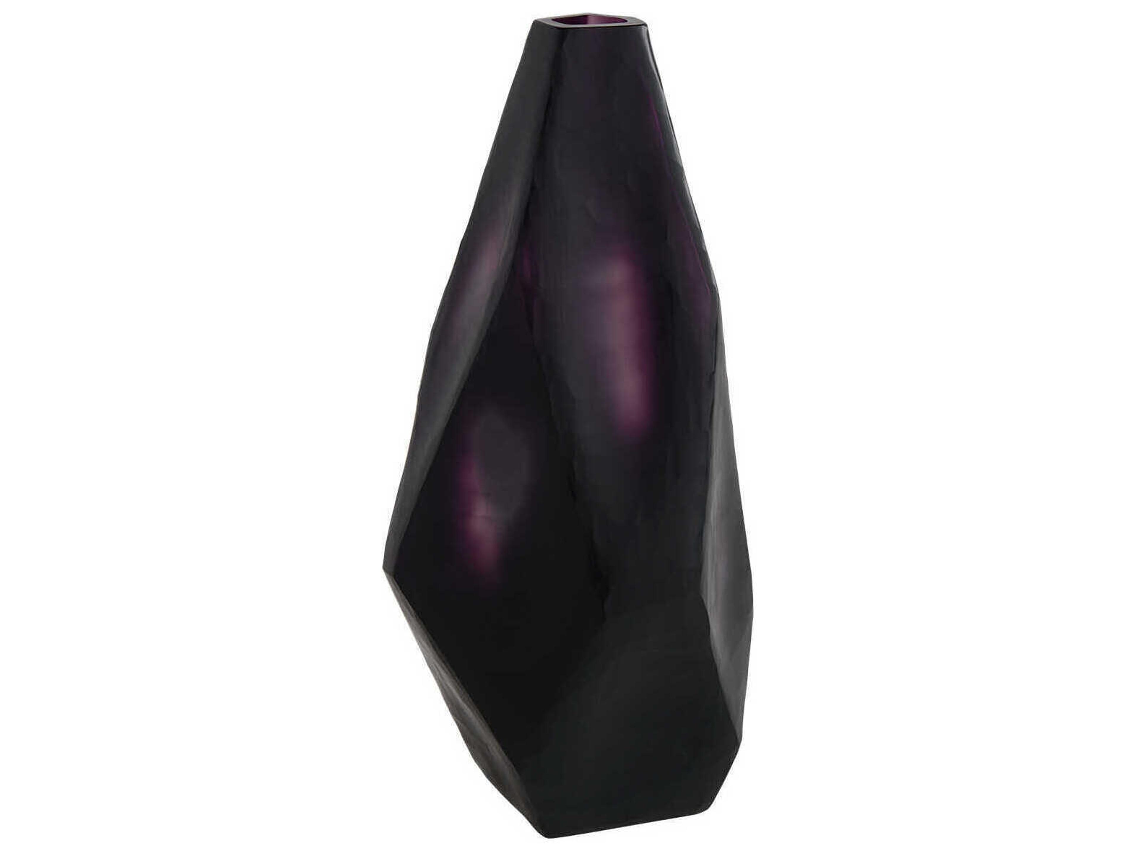Asscher Aubergine Vase