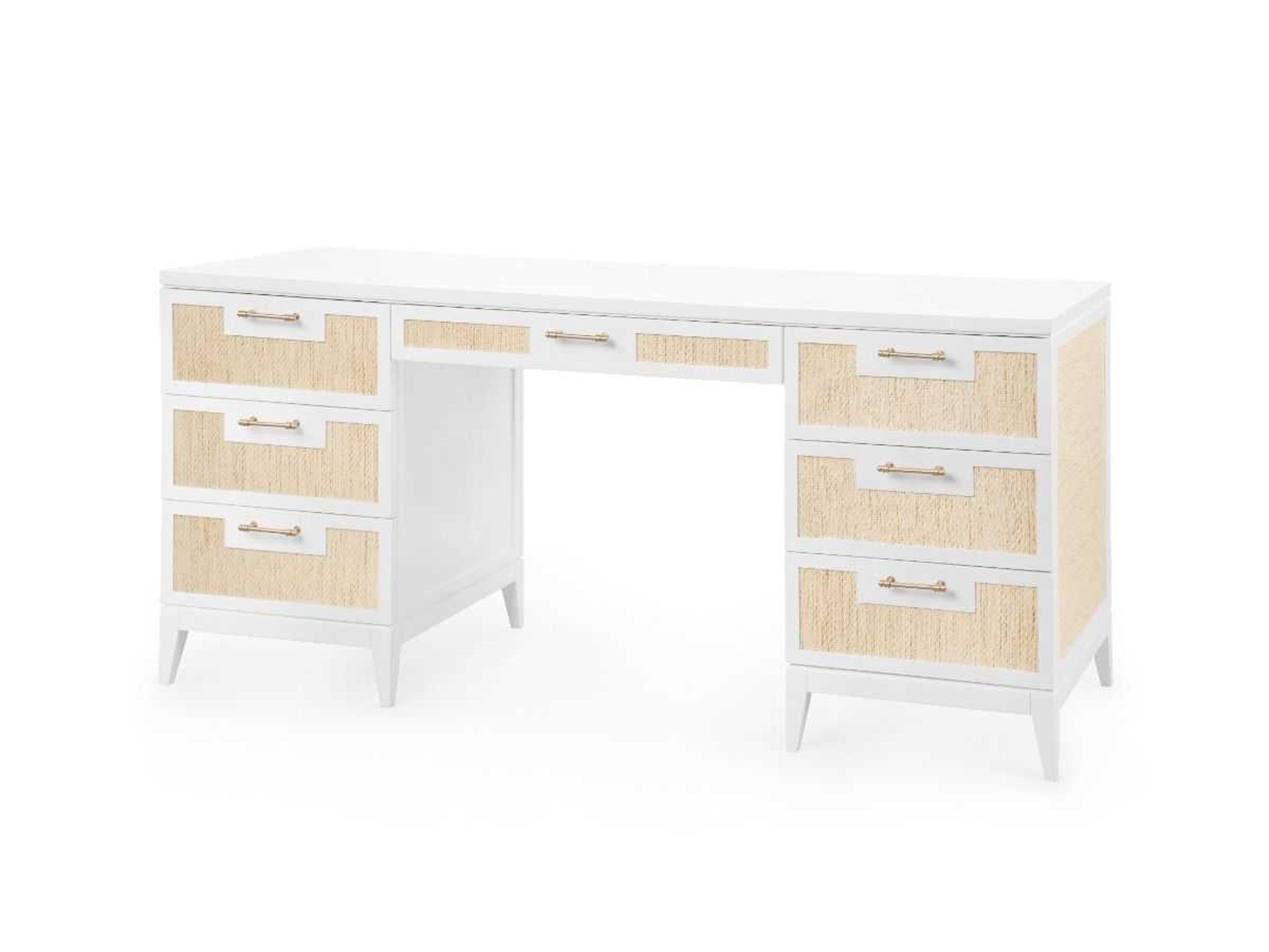 Astor Vanilla White Secretary Desk