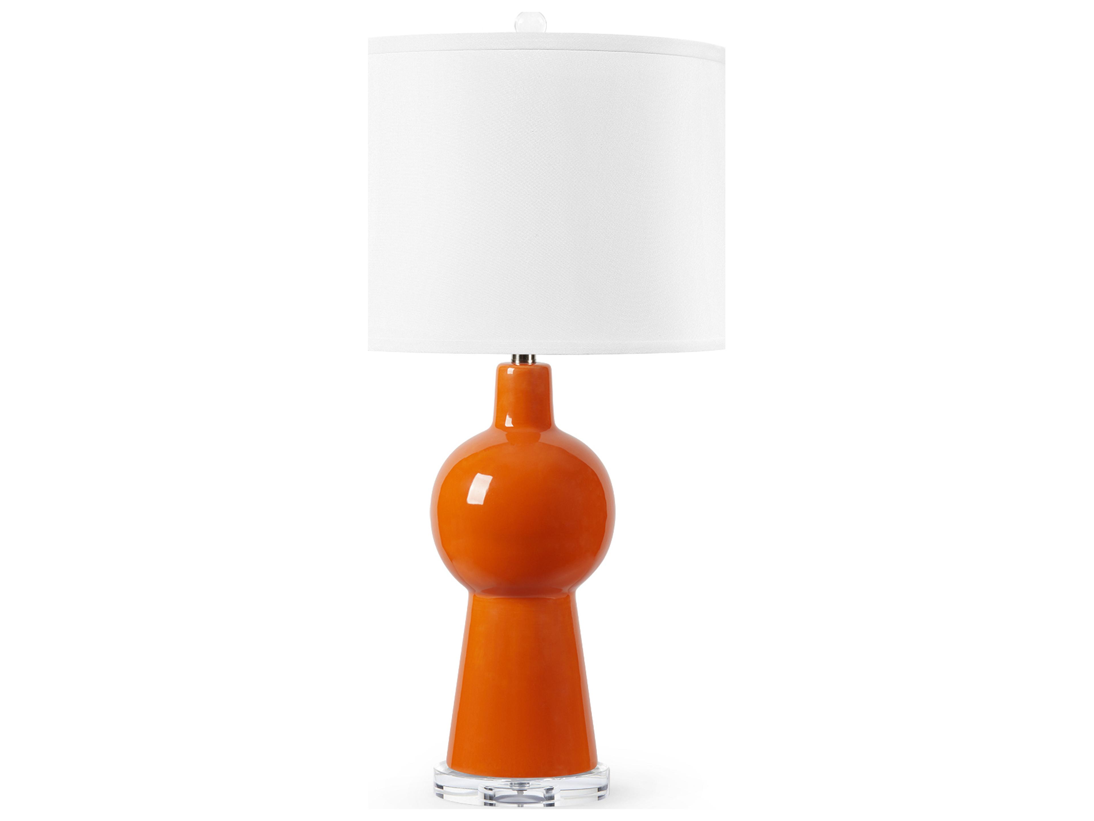 Astrid Carnelian Orange Buffet Lamp