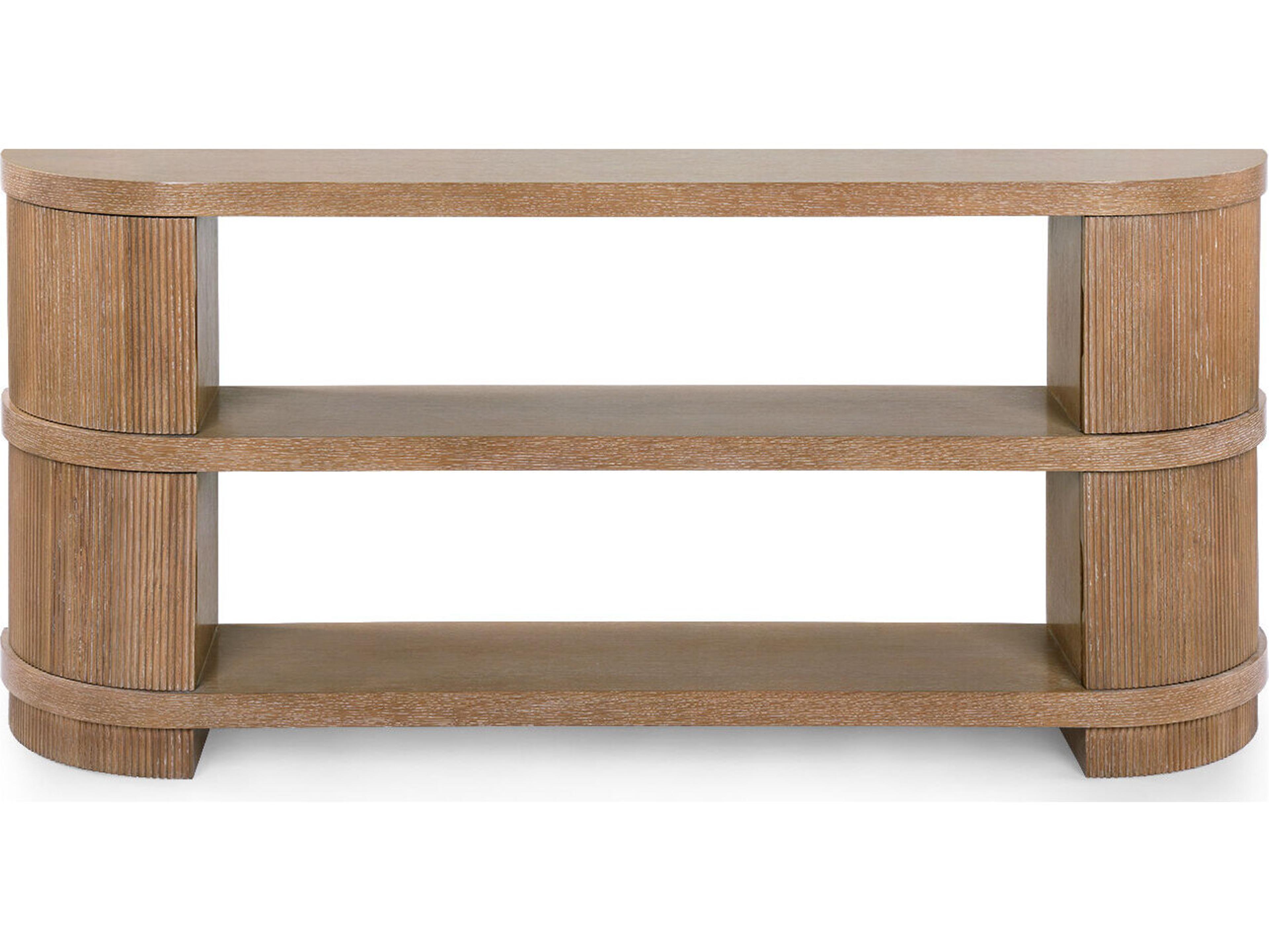 Villa & House Atlas Rectangular Wood Soft Glow Oak Console Table