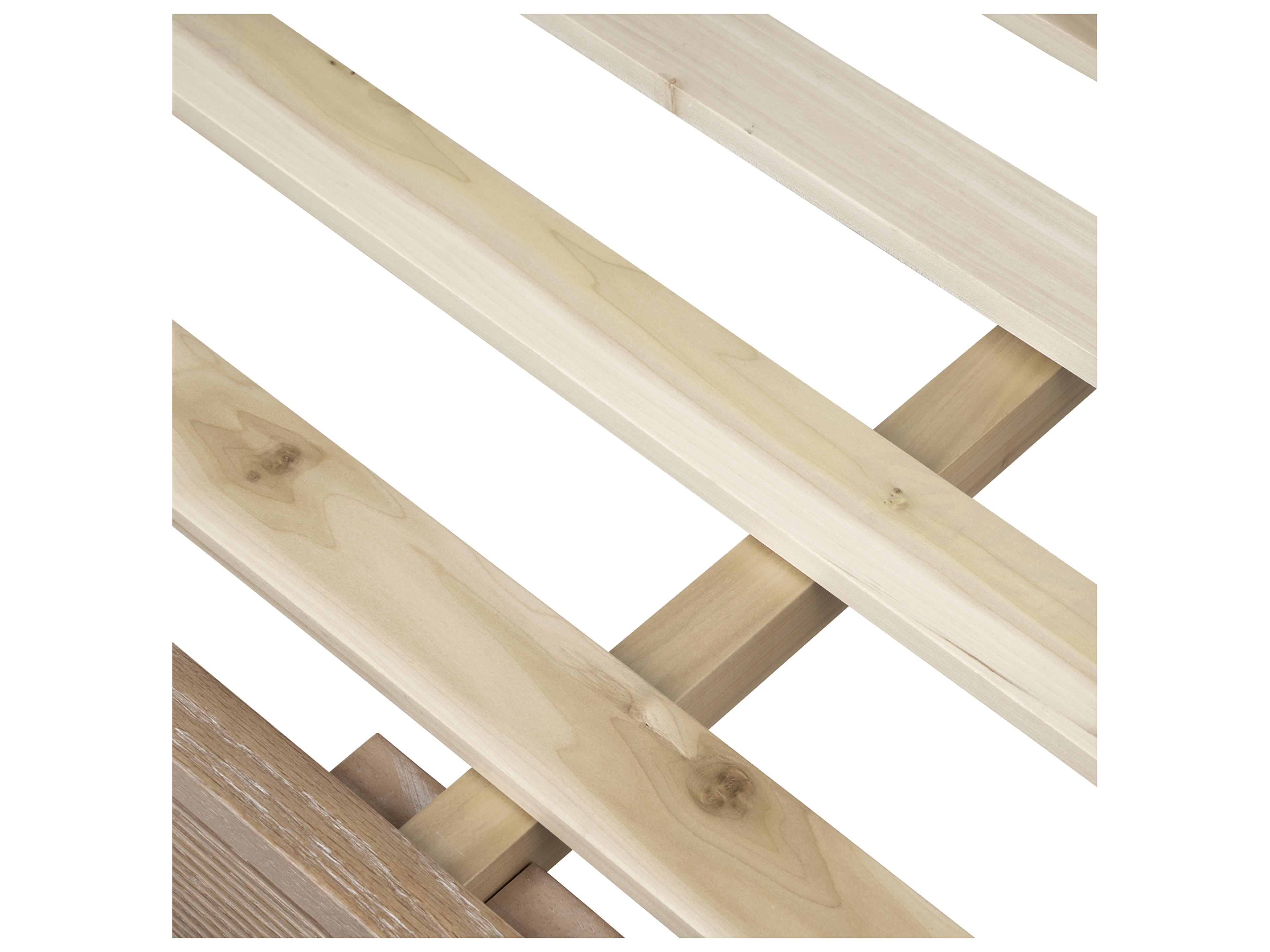 Villa & House Atlas Soft Glow Oak Wood King Platform Bed