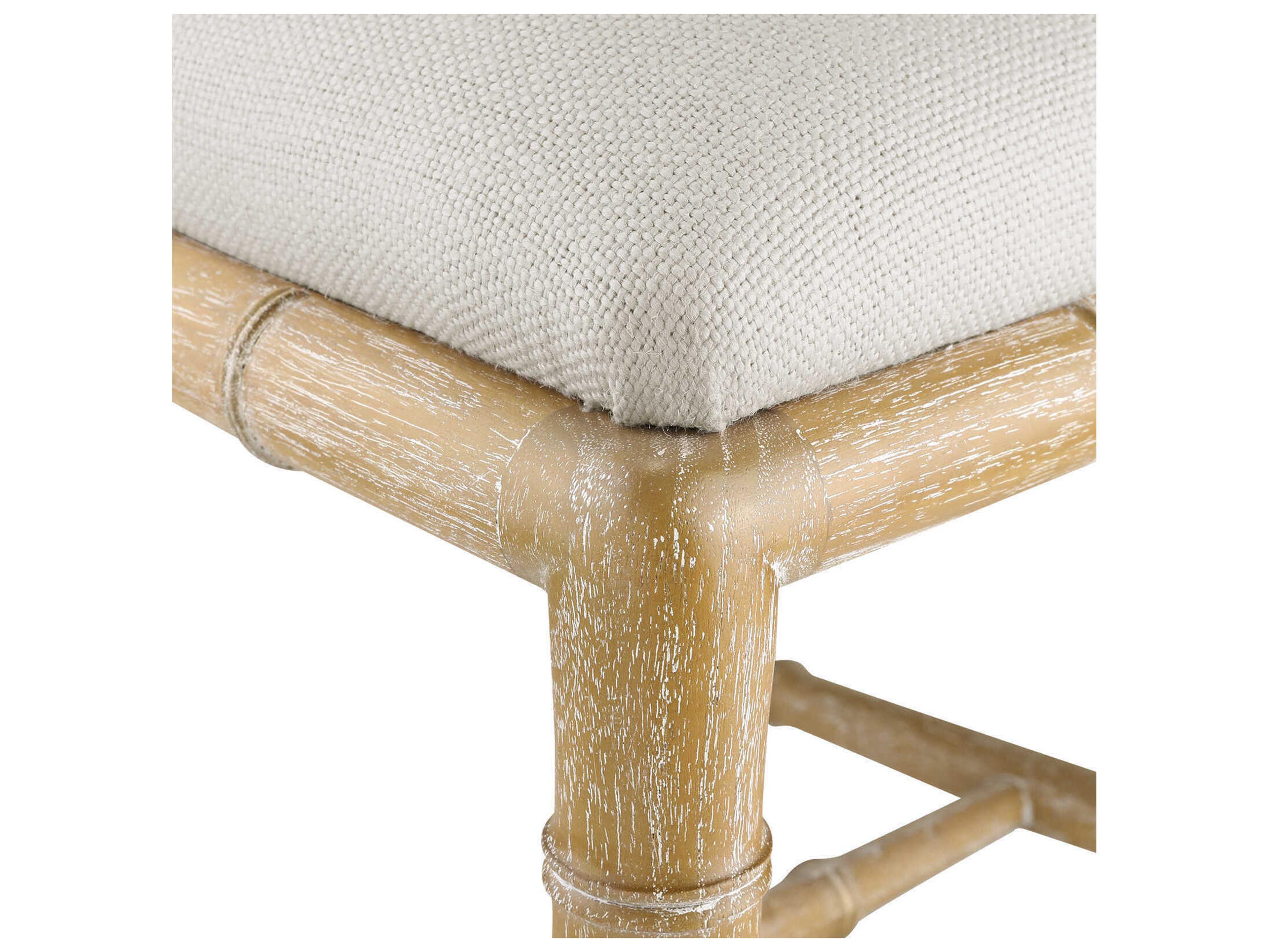 Villa & House Mahogany Wood Natural Upholstered Side Dining Chair