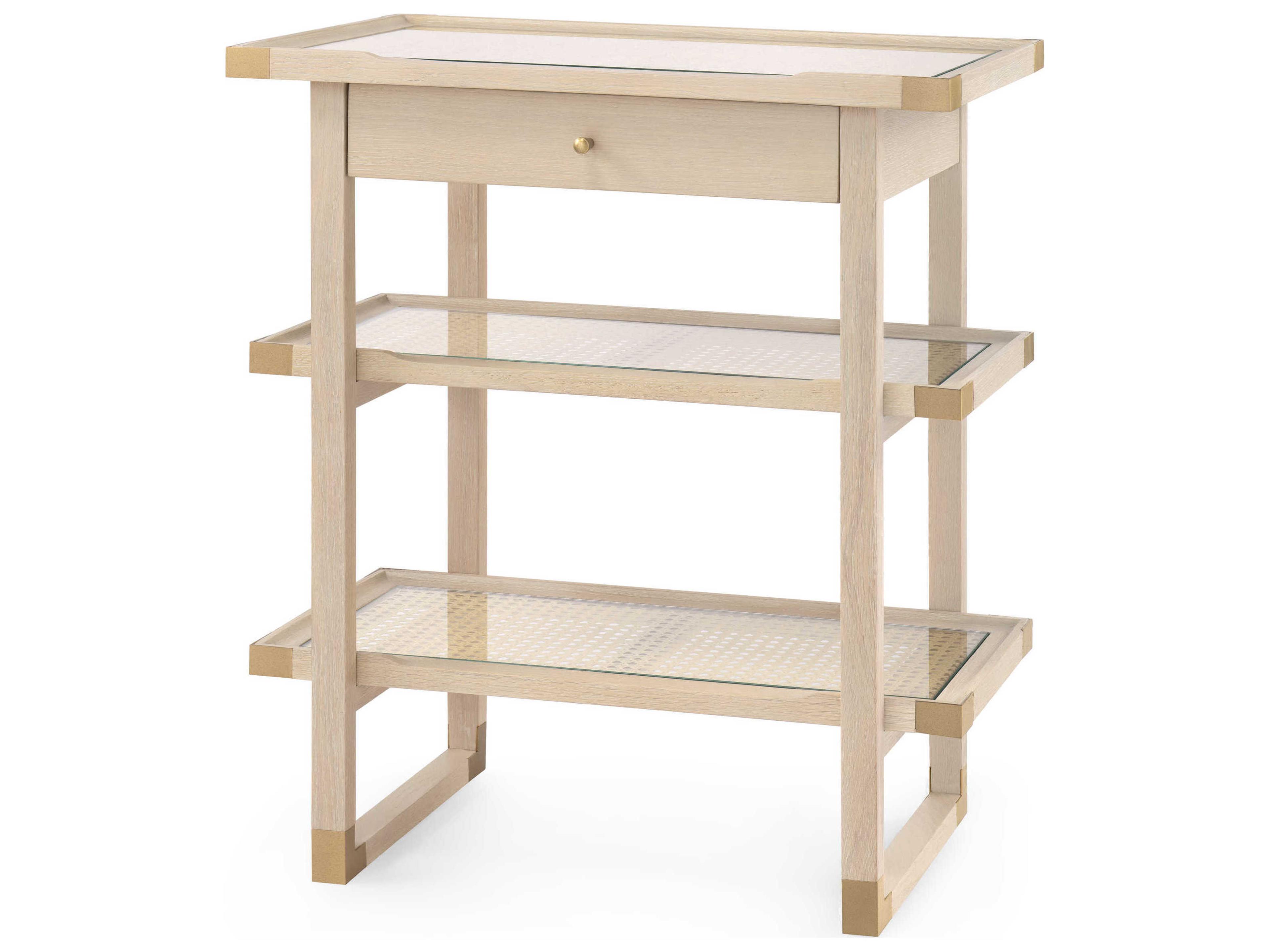 Villa & House Rectangular Glass Sand End Table