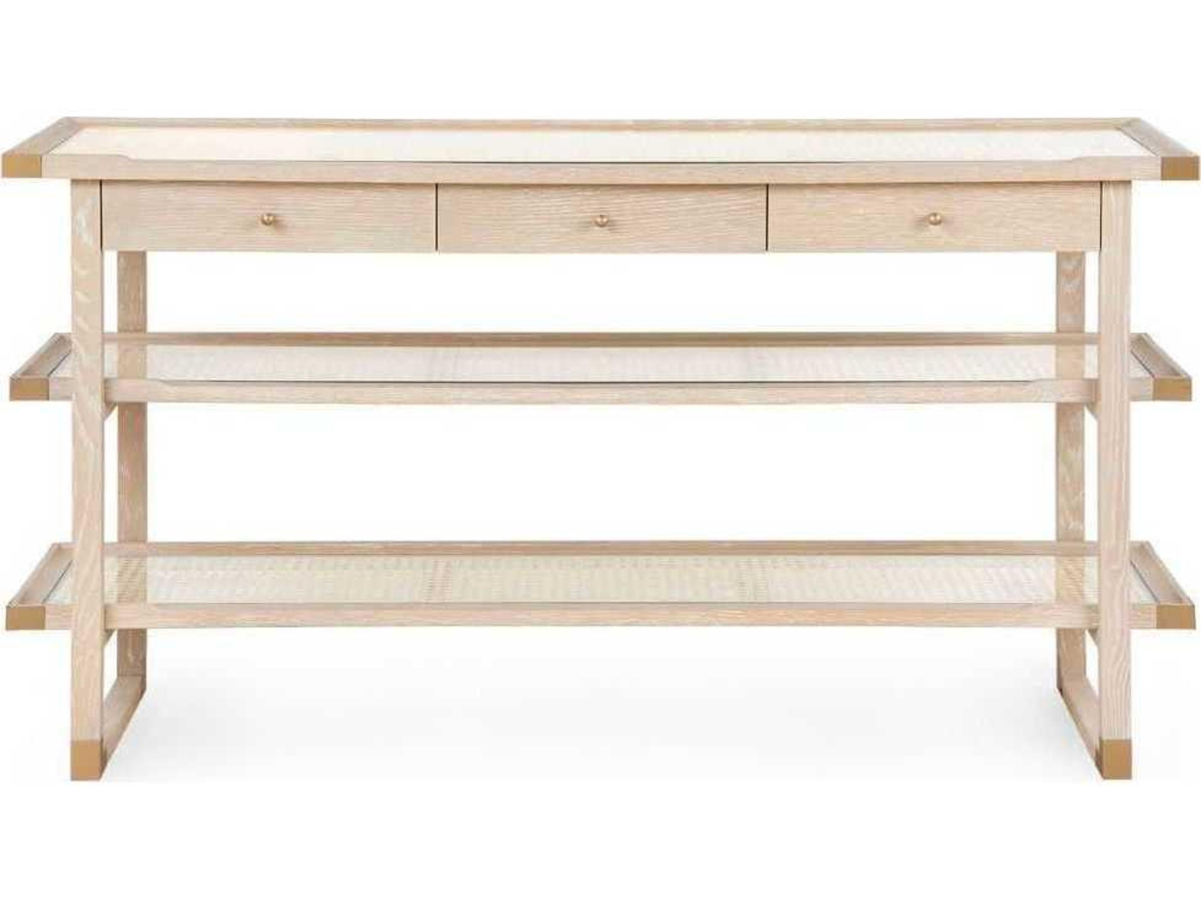 Villa & House Austin Rectangular Glass Sand Console Table