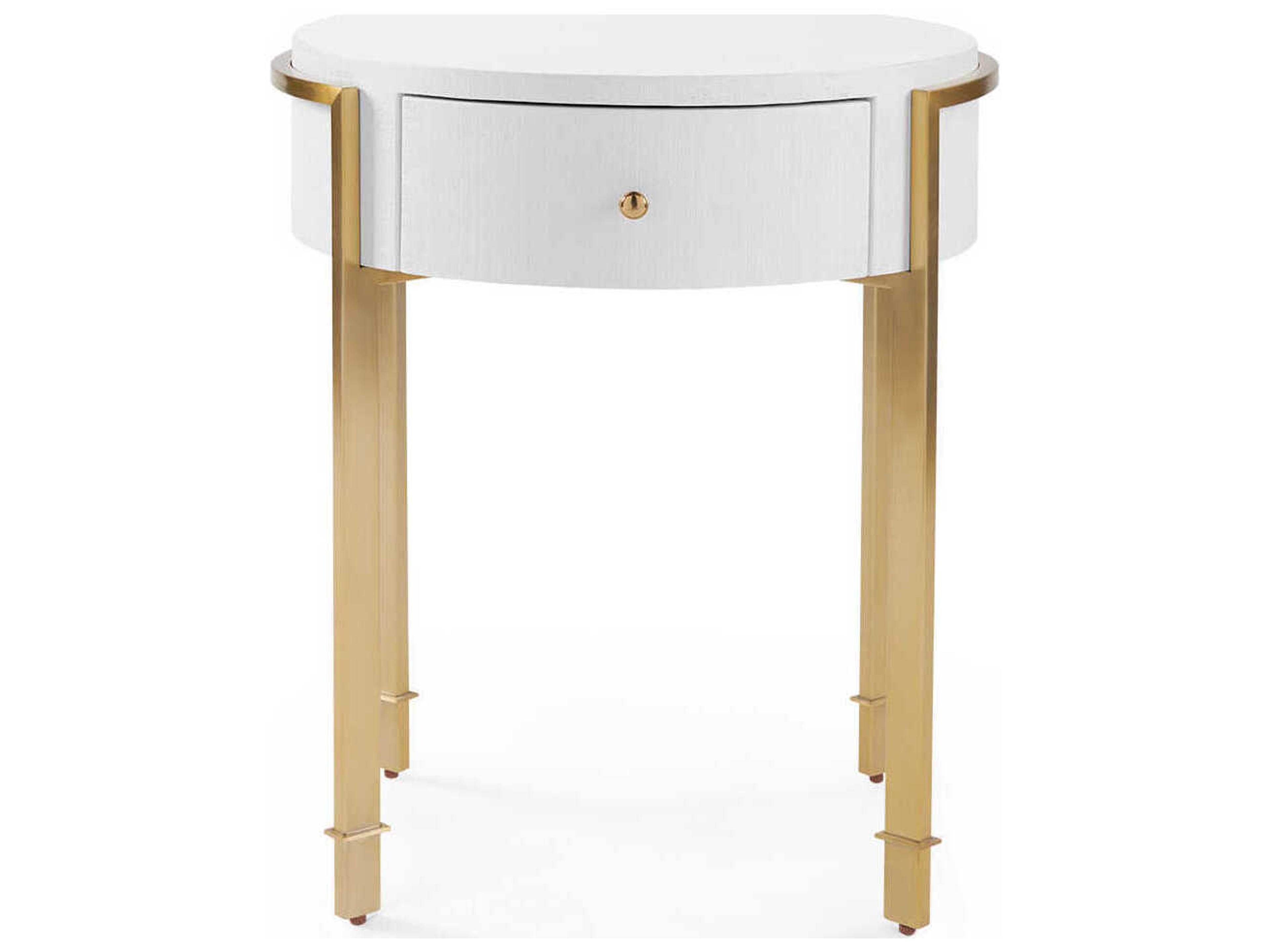 Villa & House Round Wood Vanilla End Table