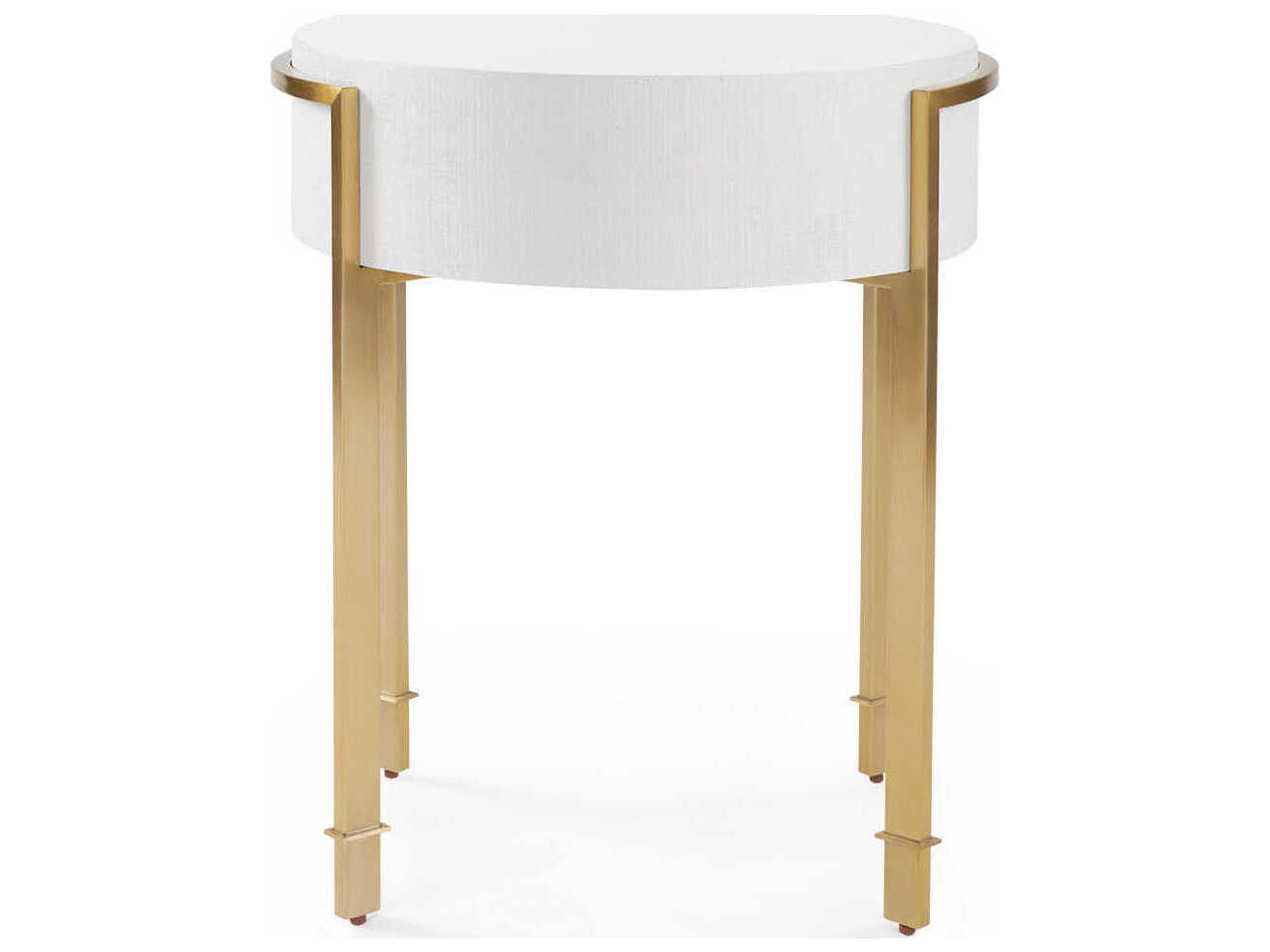 Villa & House Round Wood Vanilla End Table