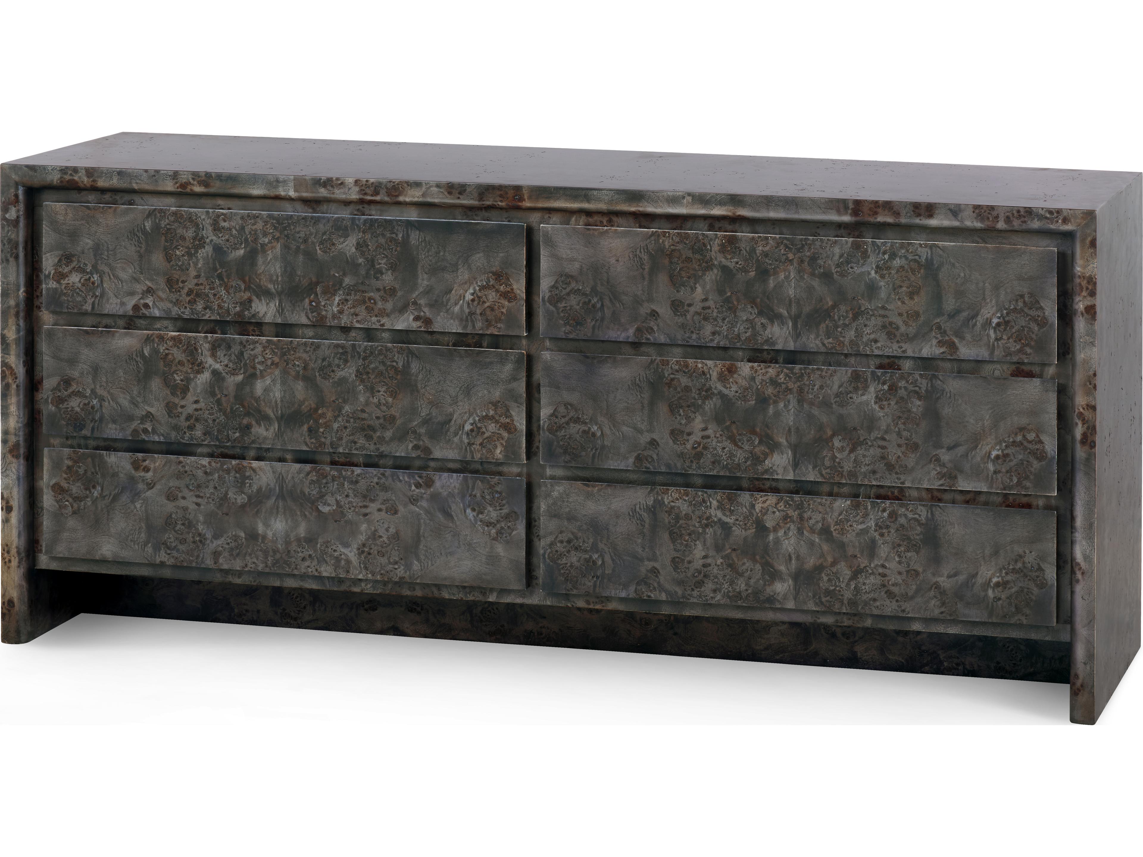 Beatrice 6-Drawers Black Double Dresser