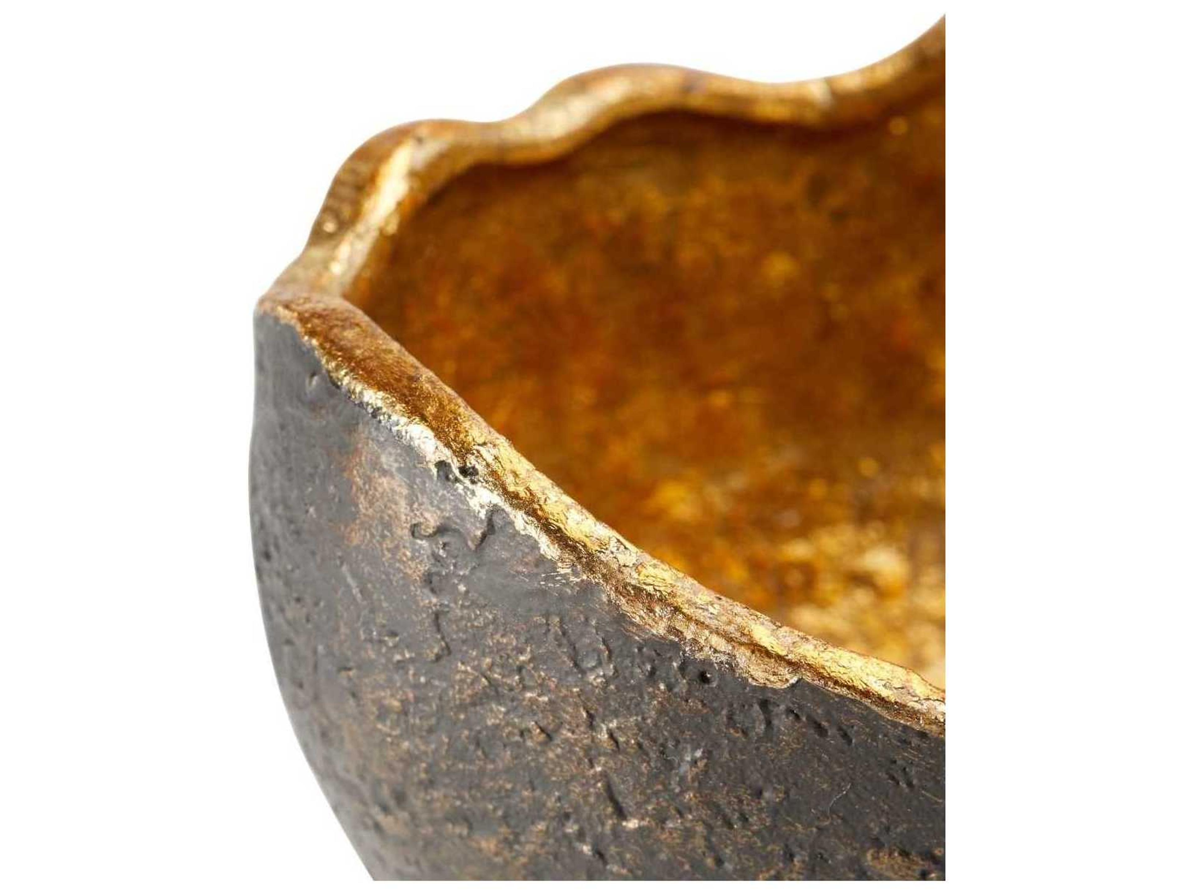 Villa & House Bronze And Gold Leaf Decorative Plate Accessories