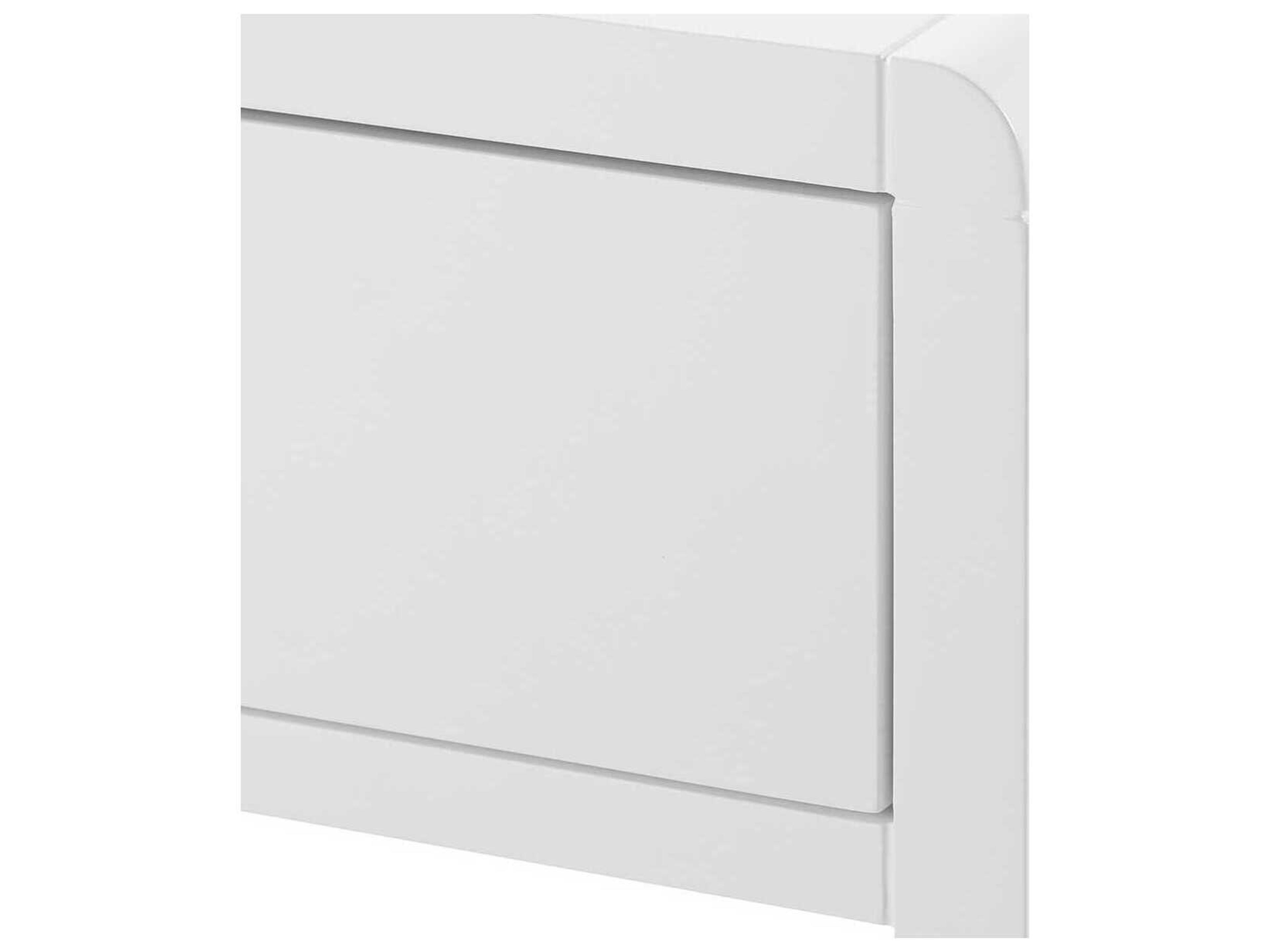 Villa & House Rectangular Wood White Pearl End Table