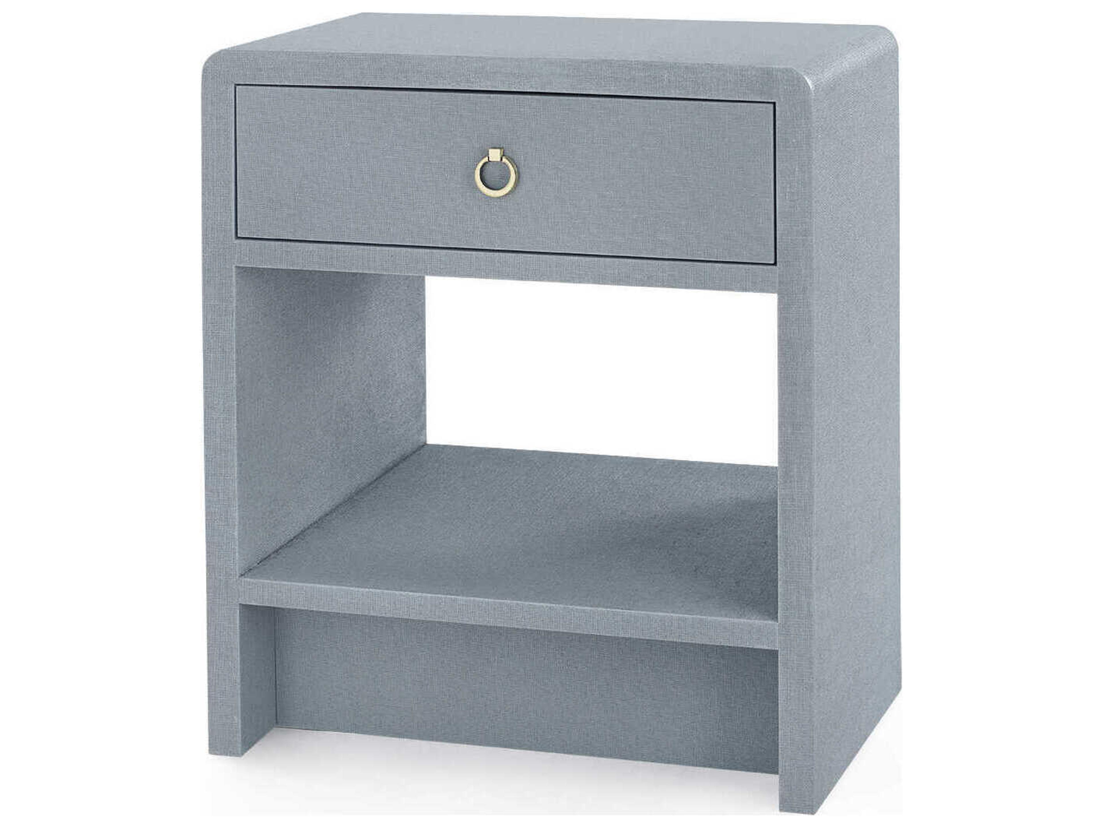Rectangular Wood Winter Gray End Table