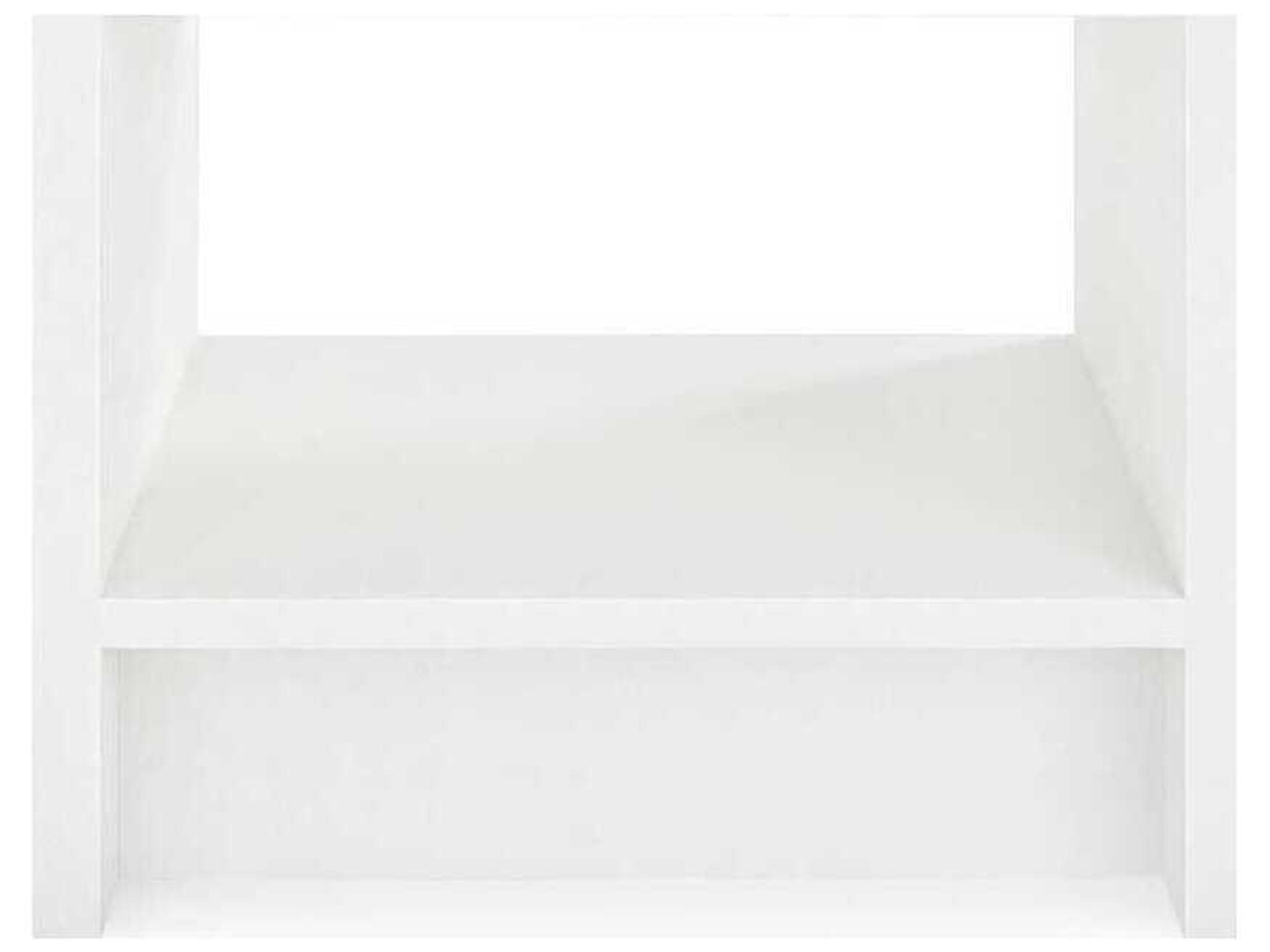 Villa & House Rectangular Wood Chiffon White End Table