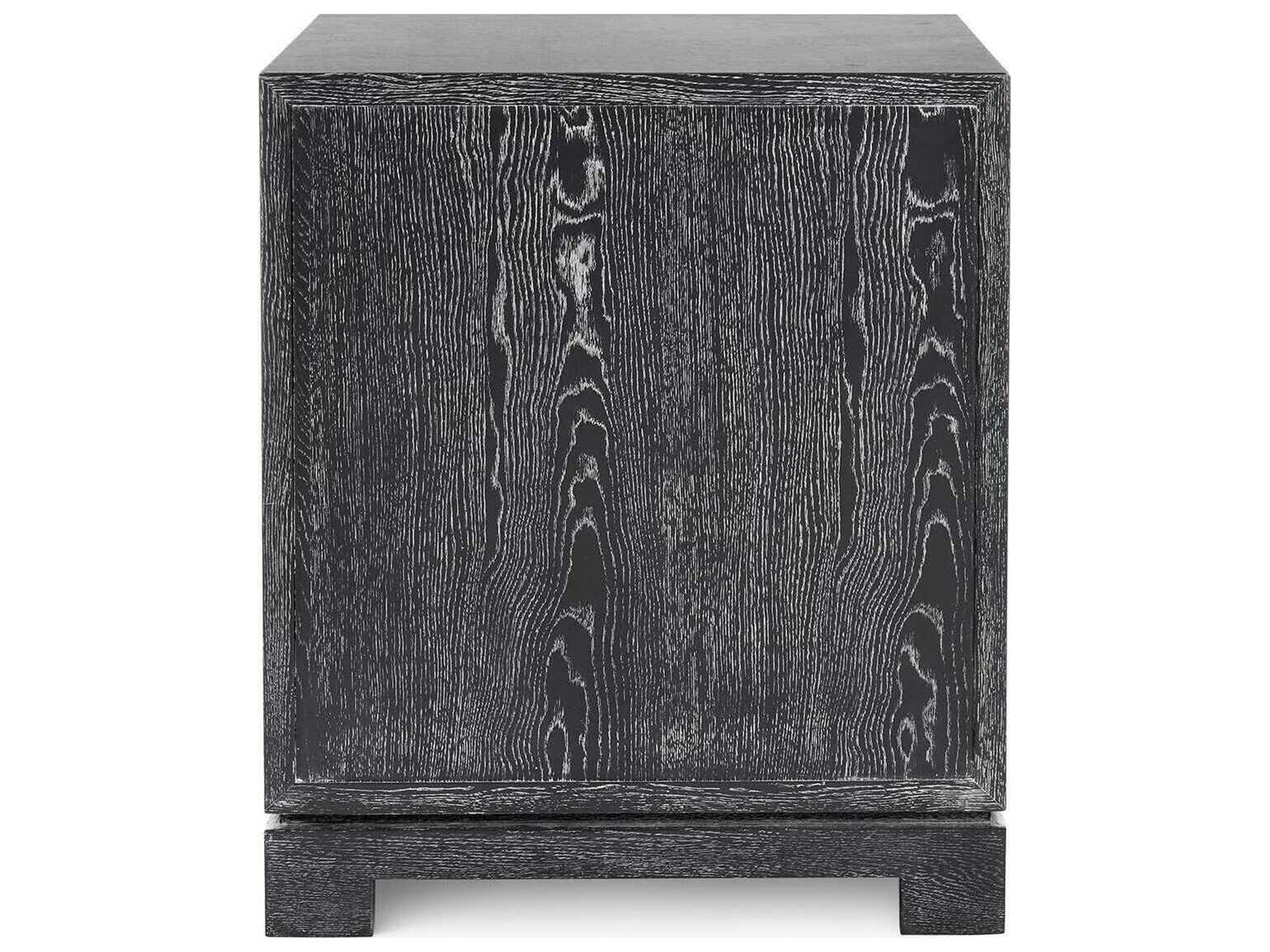 Villa & House 3-Drawers Gray Oak Wood Nightstand
