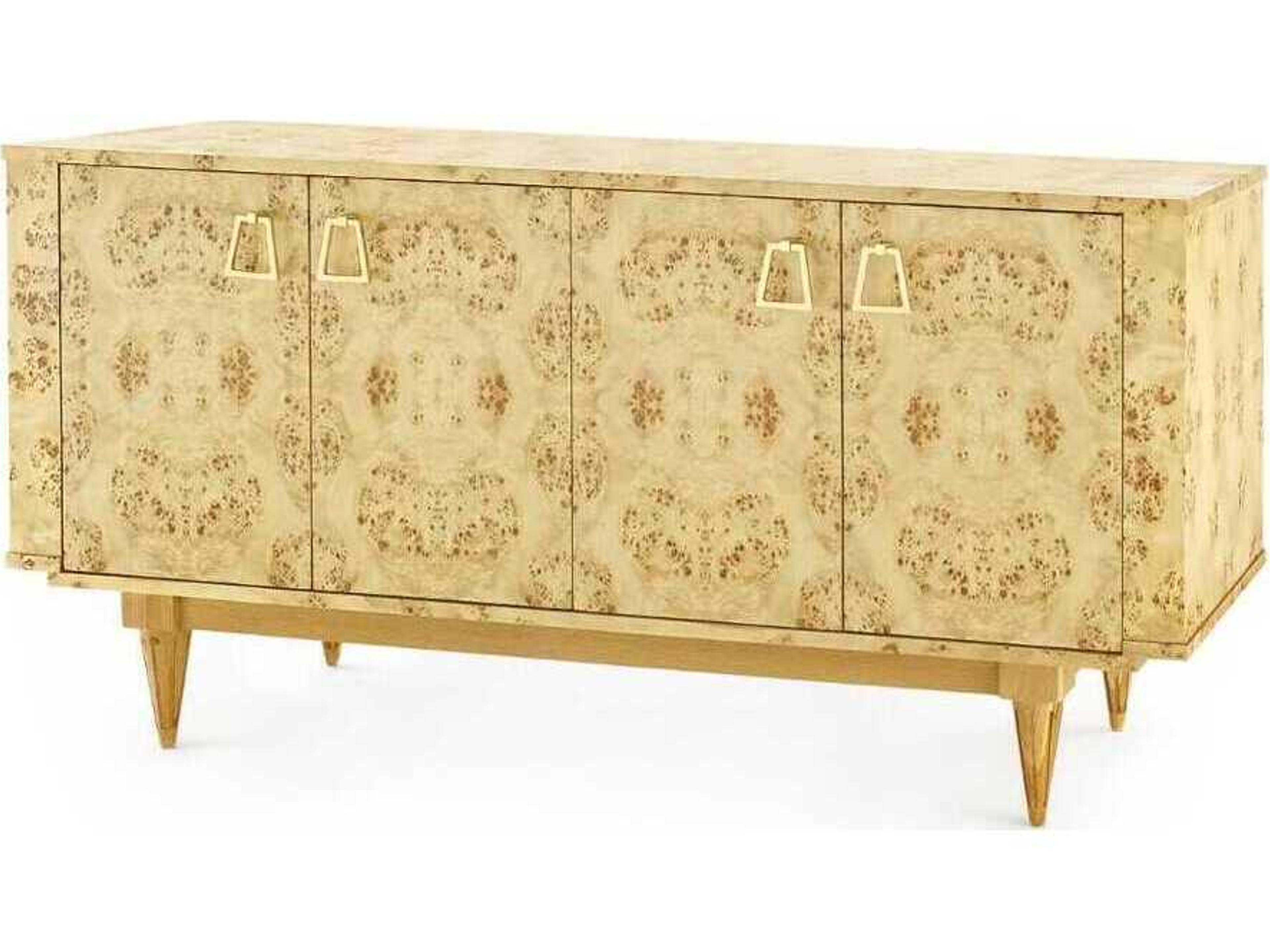 63" Burlwood Burl Sideboard