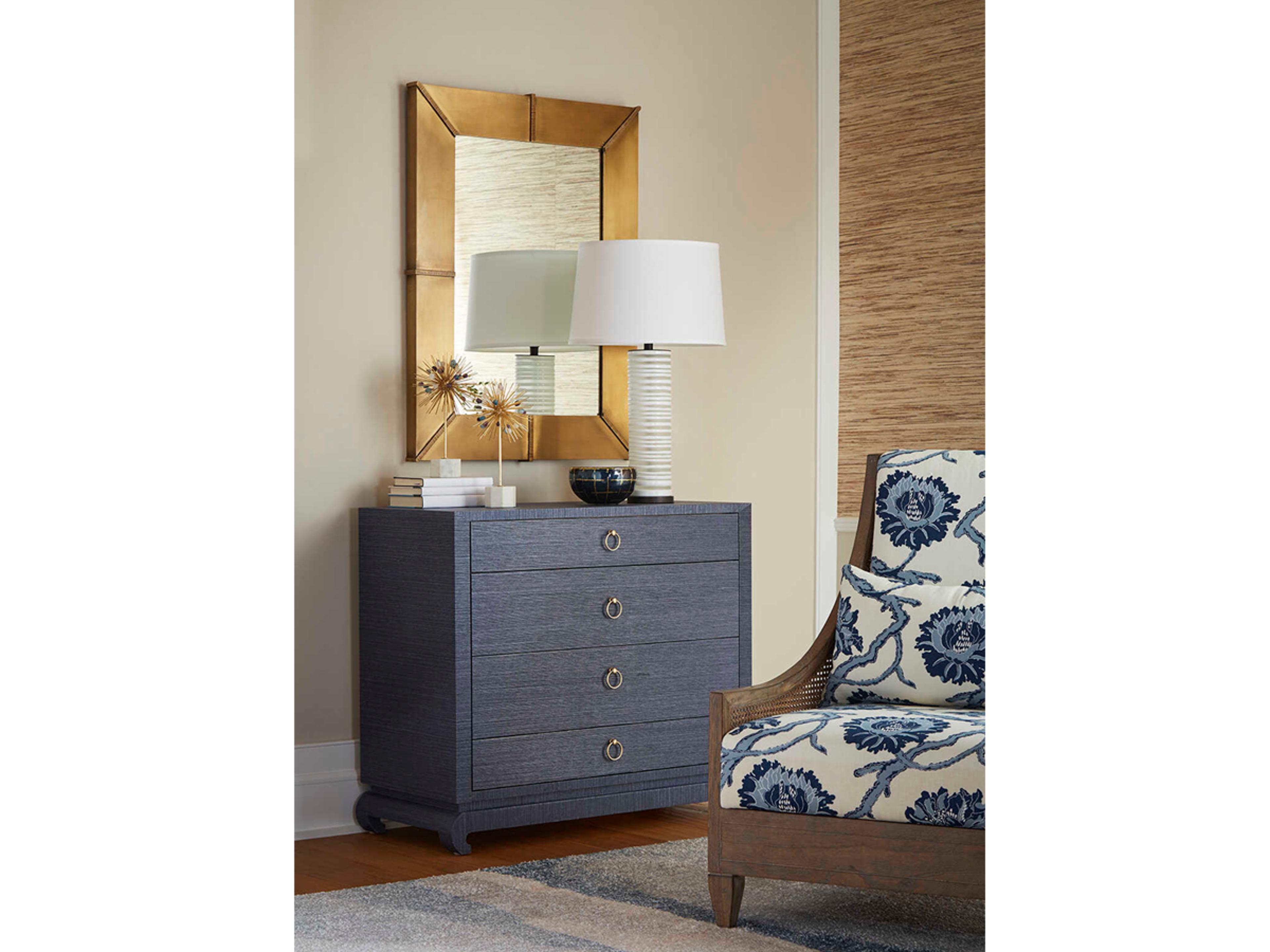 Villa & House Brea Antique Brass Rectangular Wall Mirror