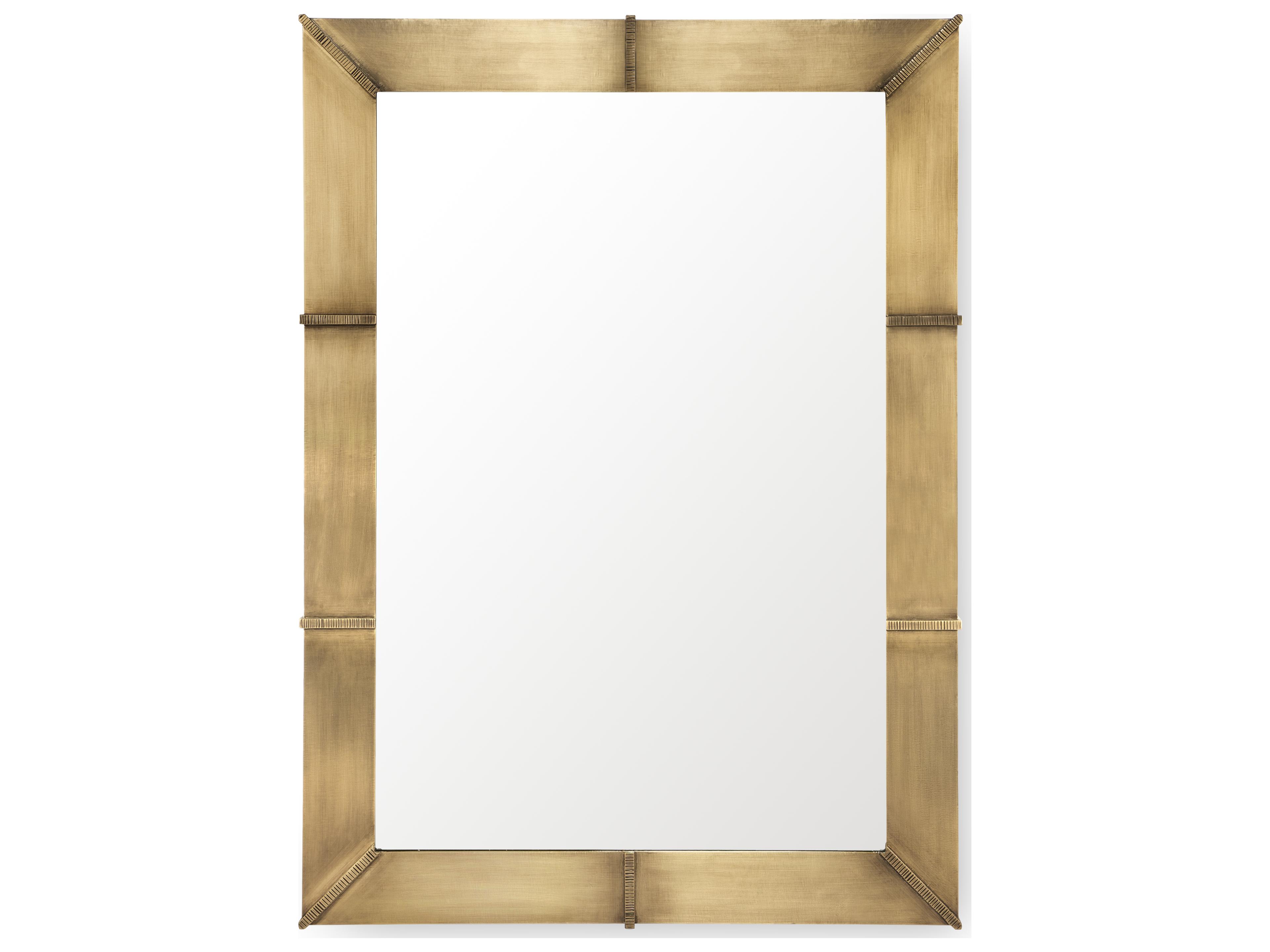 Villa & House Brea Antique Brass Wall Mirror Rectangular