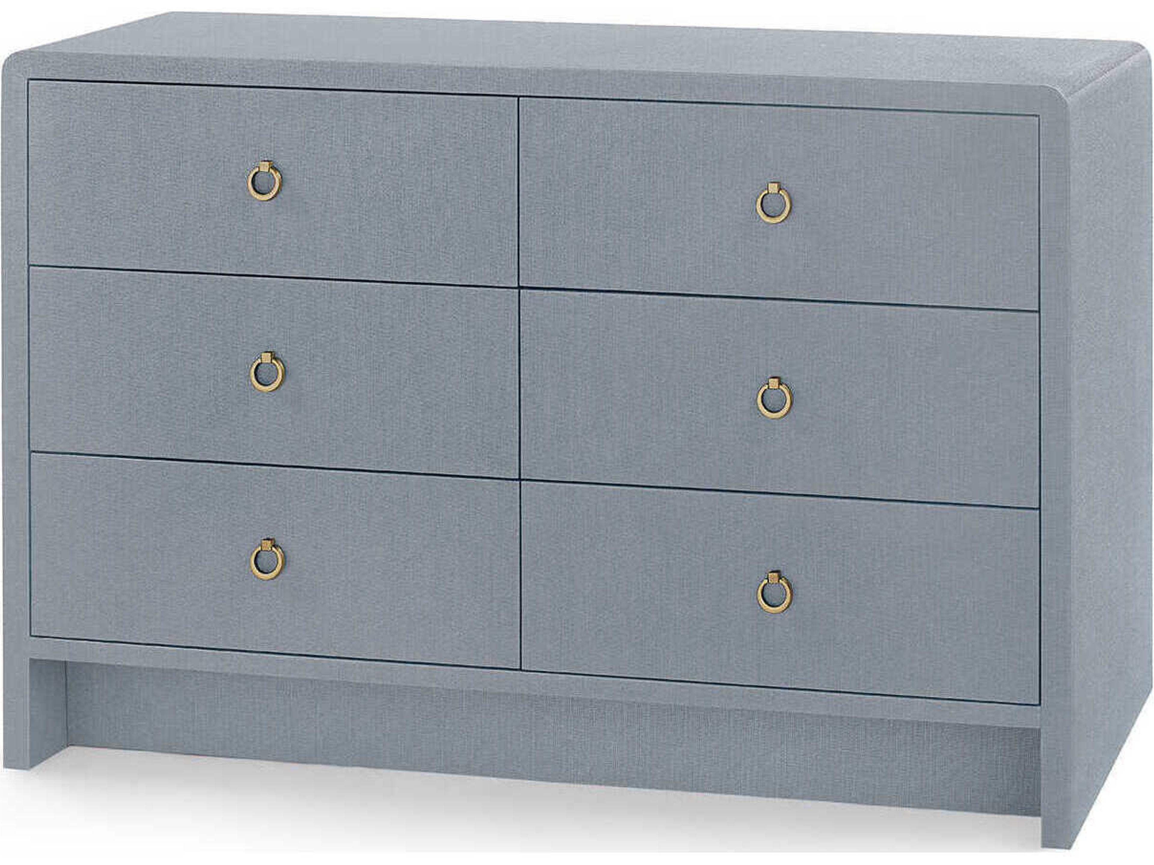 Villa & House Bryant Linen Extra Large 6-Drawers Double Dresser