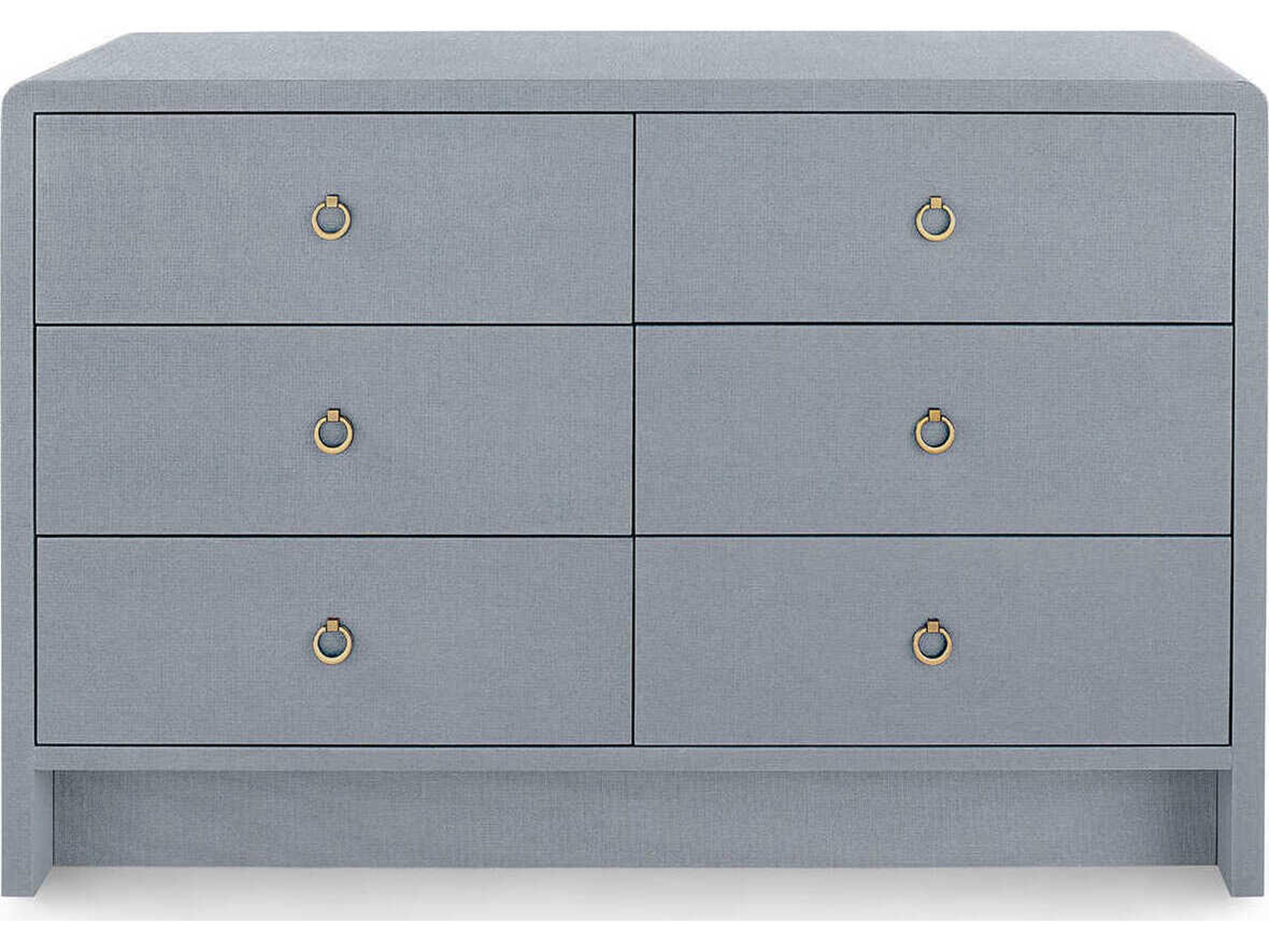 Villa & House Bryant Linen Extra Large 6-Drawers Double Dresser